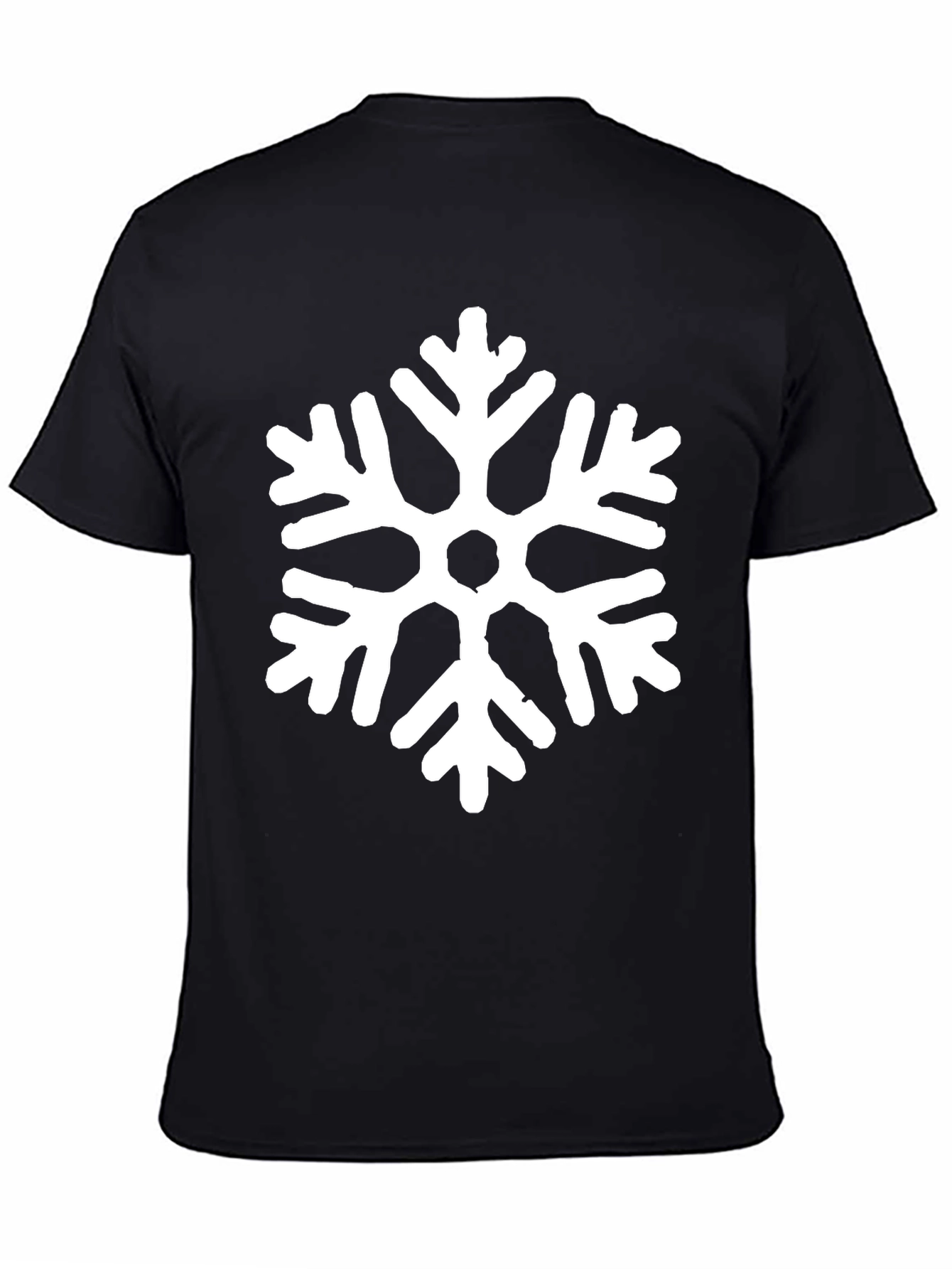 Snowflake Graphic Black T-Shirt