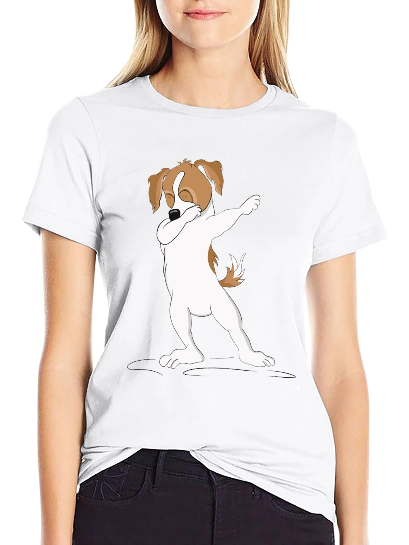 Dabbing Dog Graphic Tee - Stylish Casual Wear