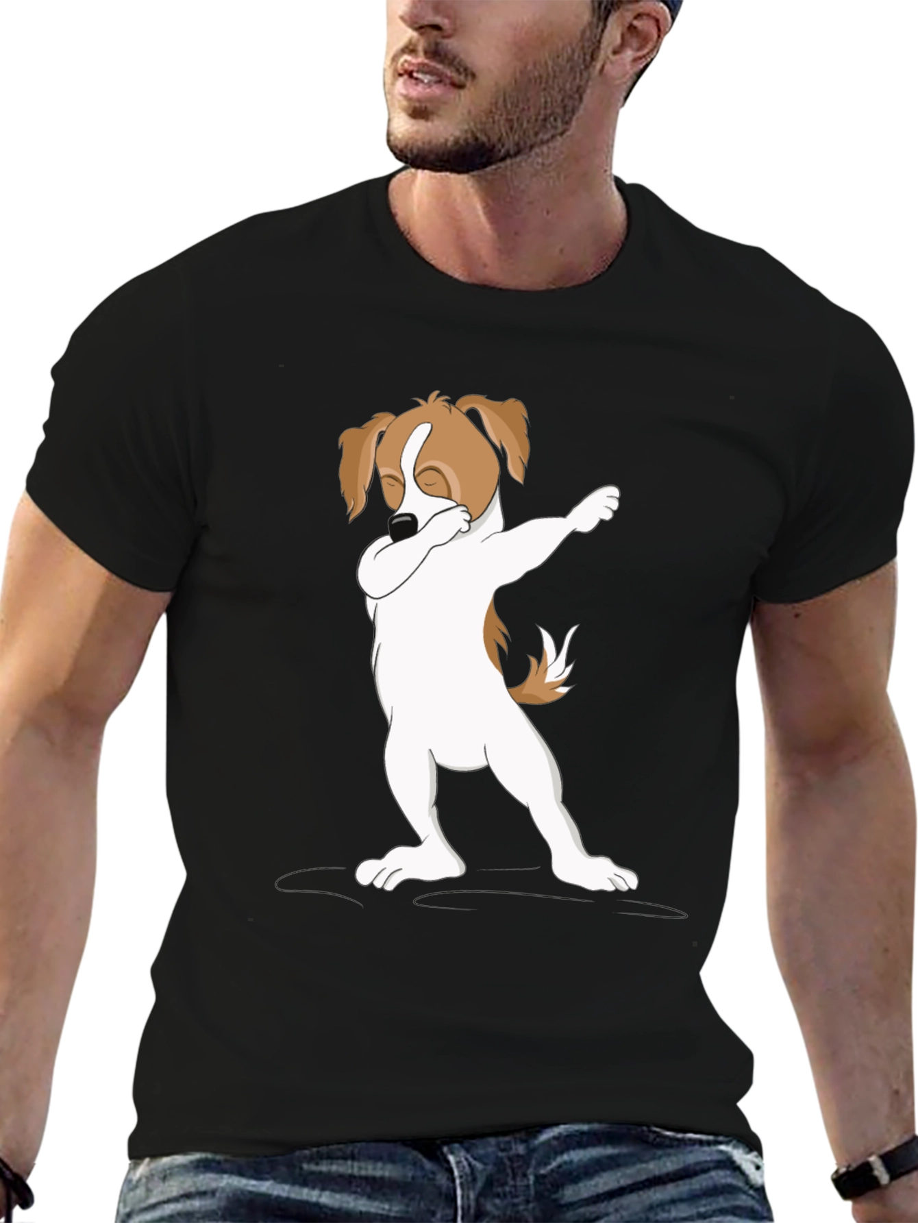 Dabbing Dog Graphic Tee - Stylish Casual Wear
