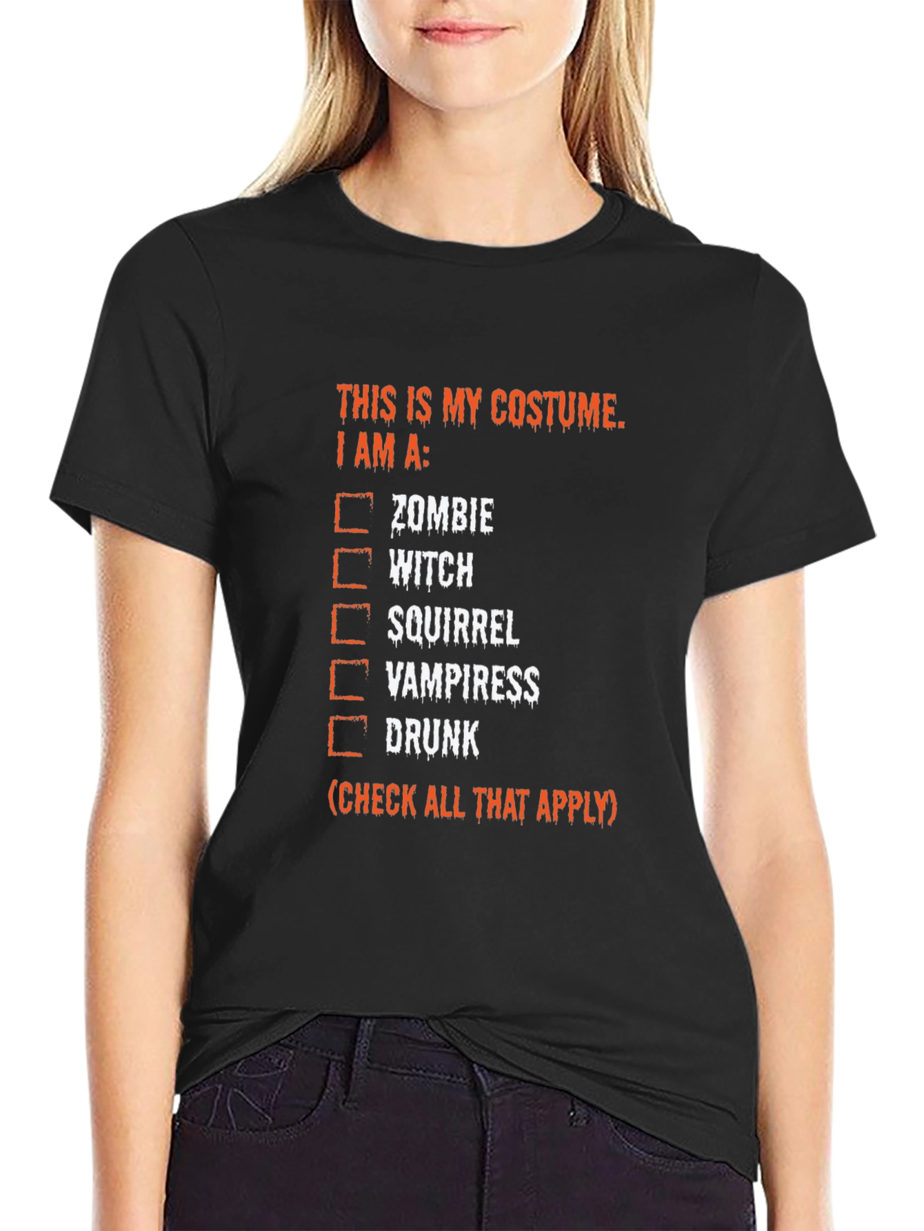 Funny Halloween Costume Checklist Mens T-Shirt