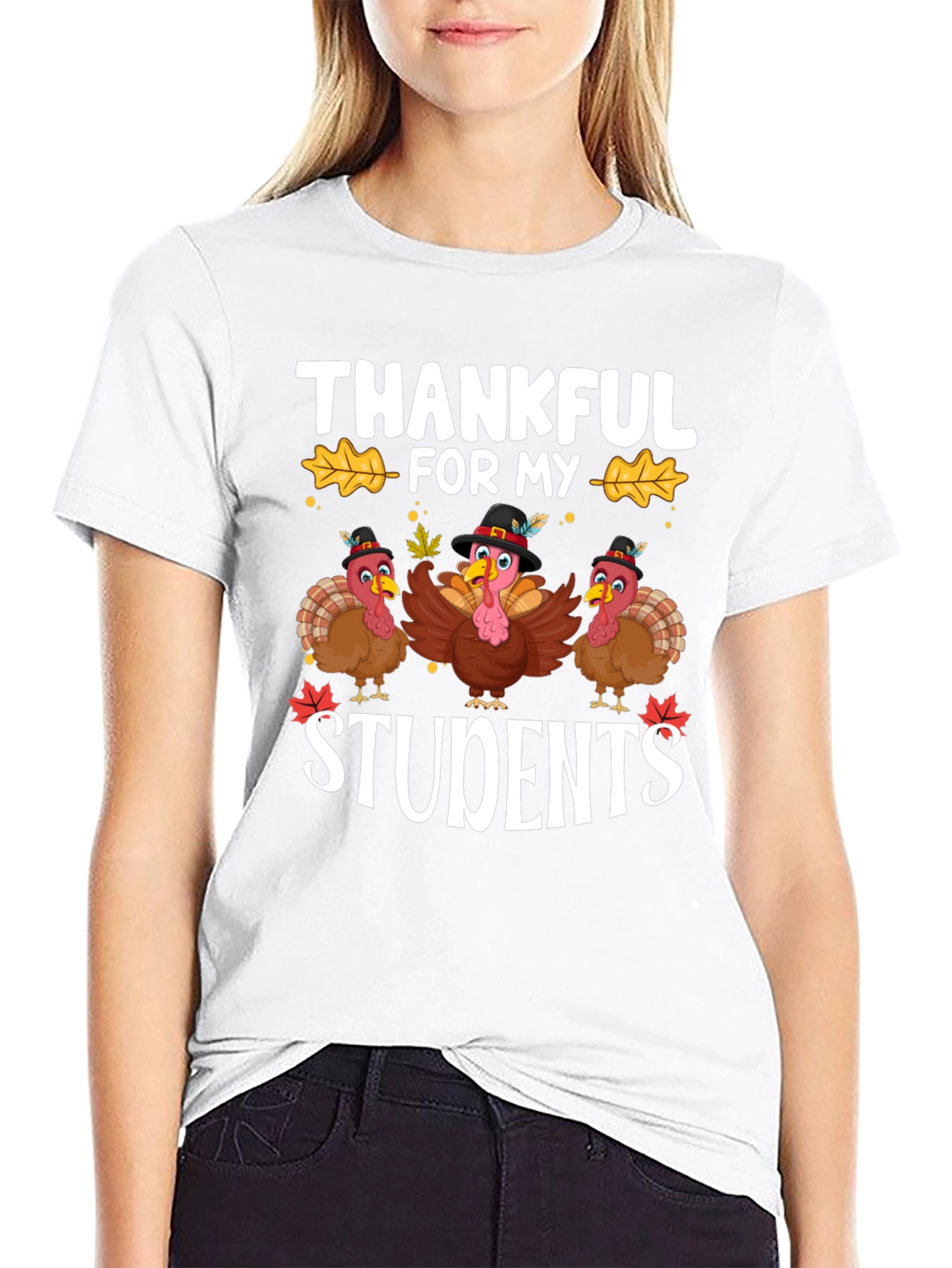 Thankful For My Students Thanksgiving T-Shirt