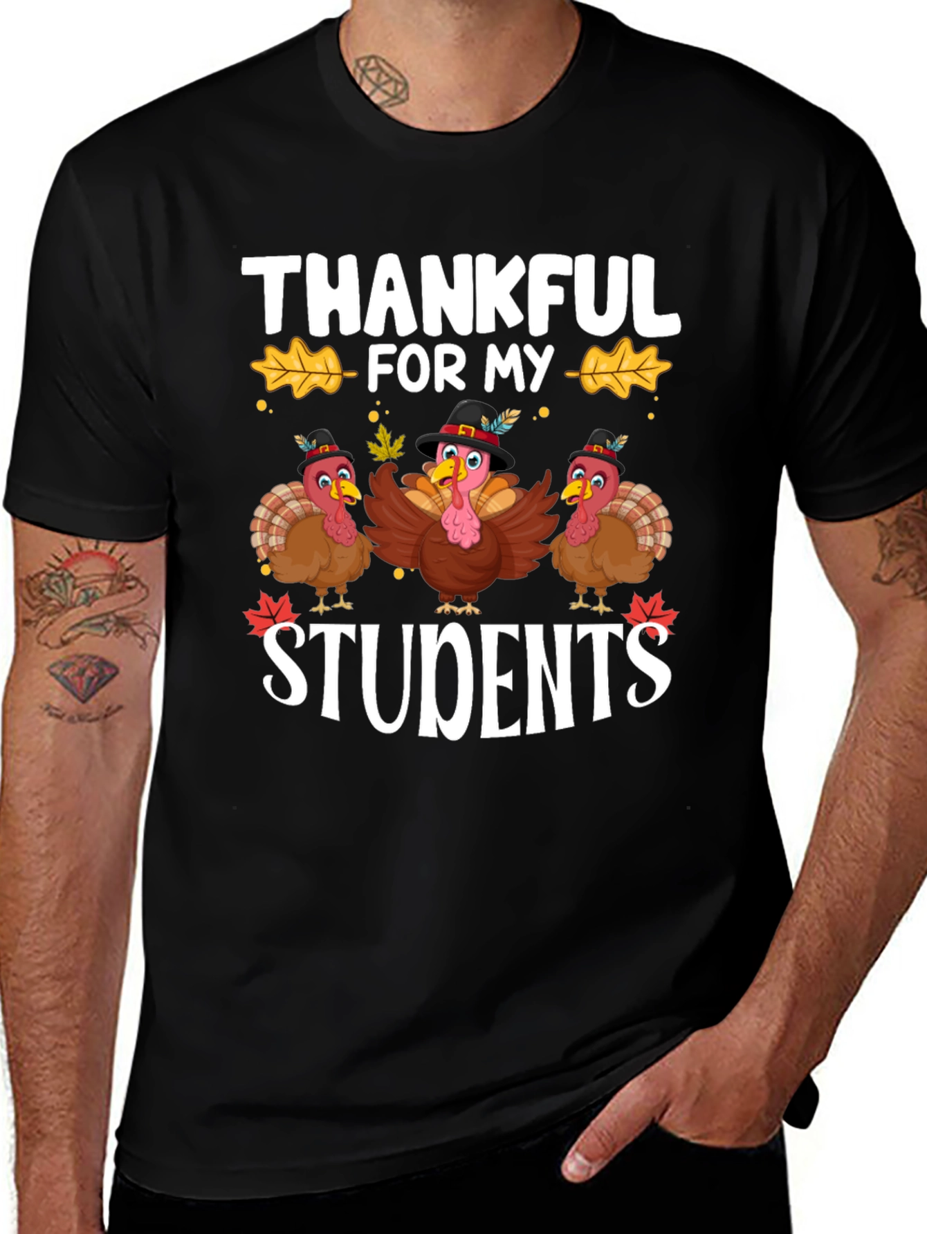 Thankful For My Students Thanksgiving T-Shirt