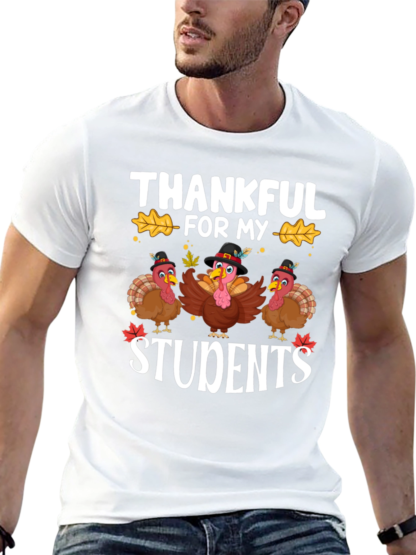 Thankful For My Students Thanksgiving T-Shirt