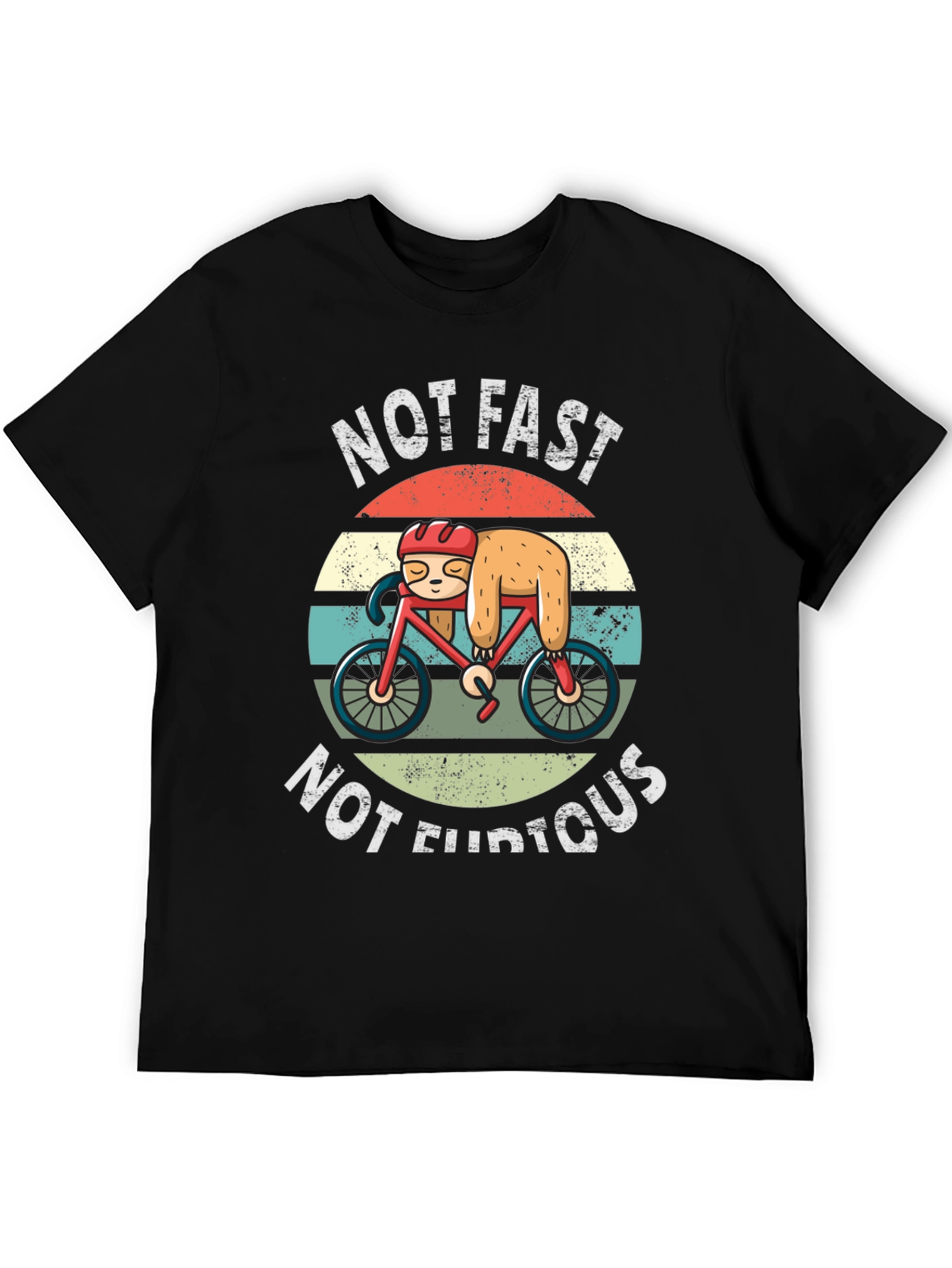 Not Fast Not Furious Sloth Biker T-Shirt