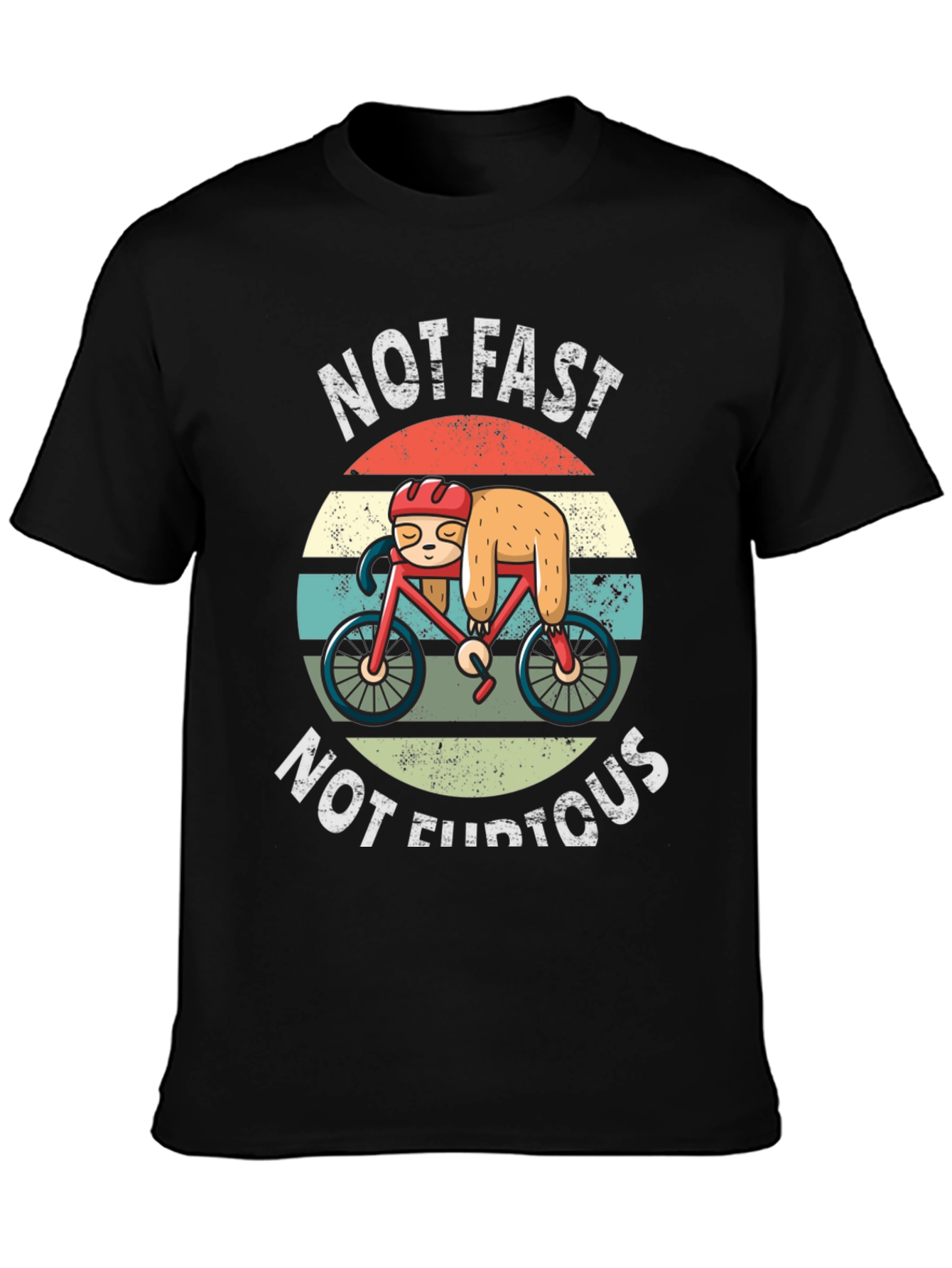 Not Fast Not Furious Sloth Biker T-Shirt
