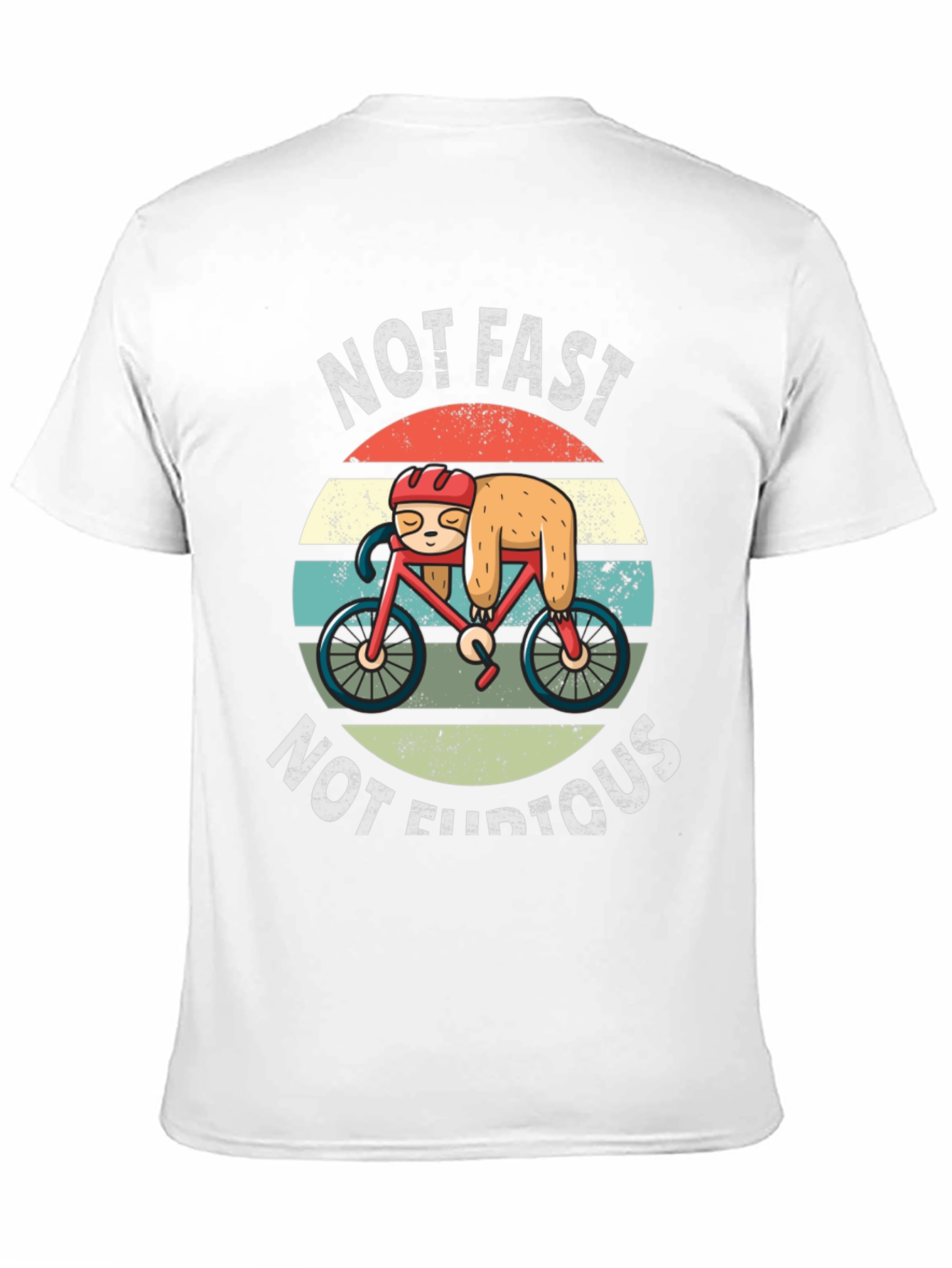 Not Fast Not Furious Sloth Biker T-Shirt