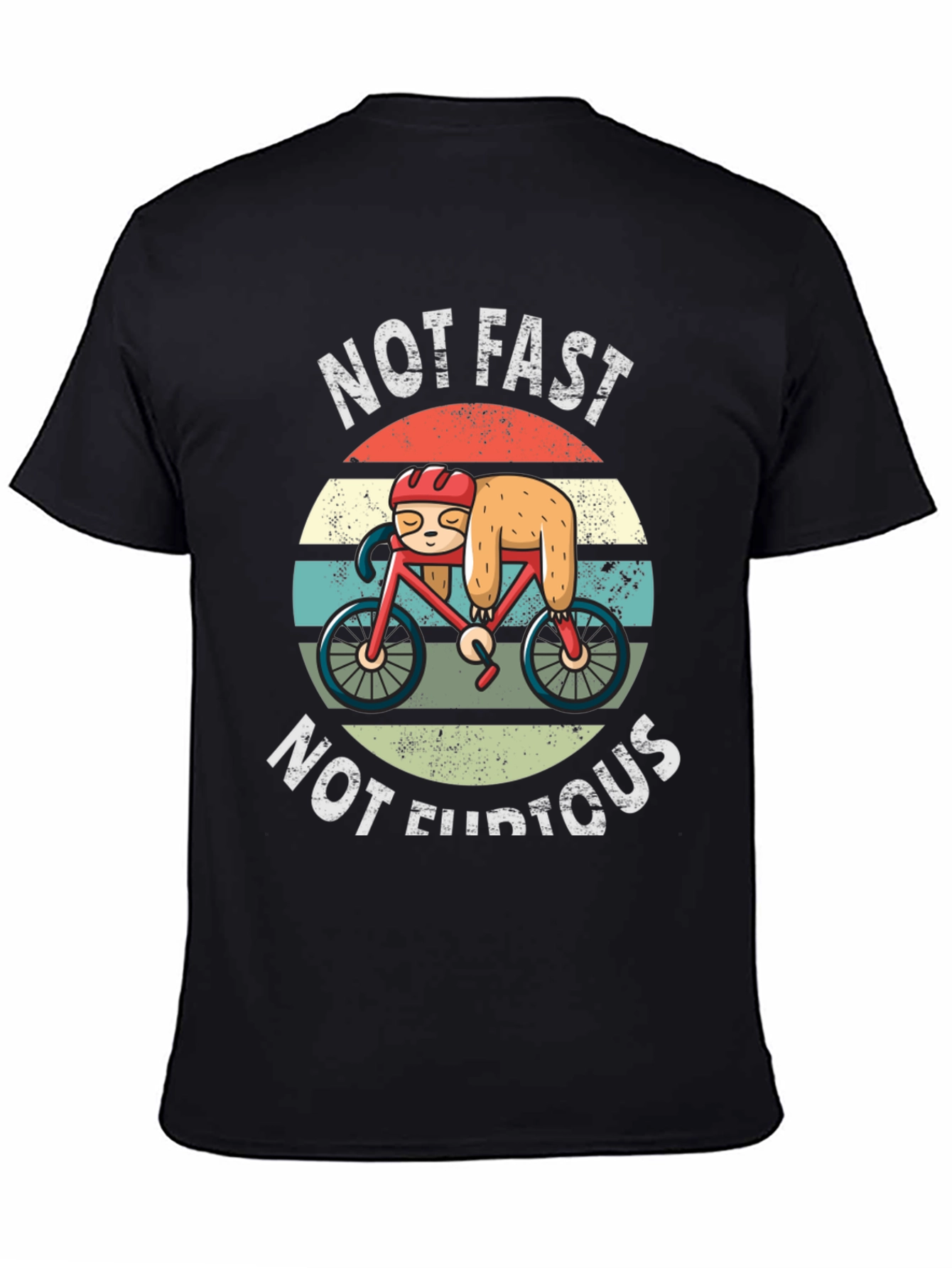 Not Fast Not Furious Sloth Biker T-Shirt