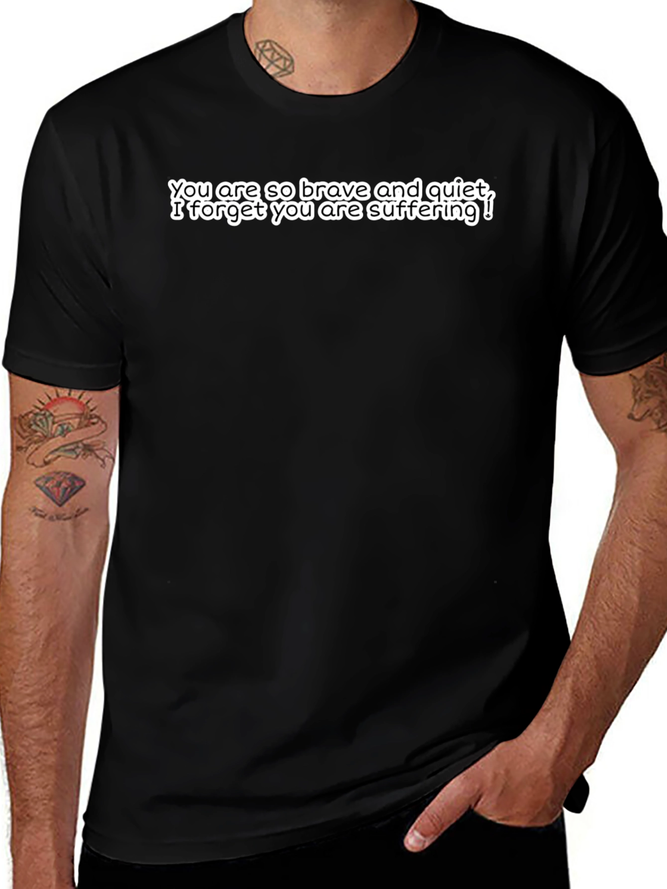 Brave and Quiet Sarcastic Graphic Tee