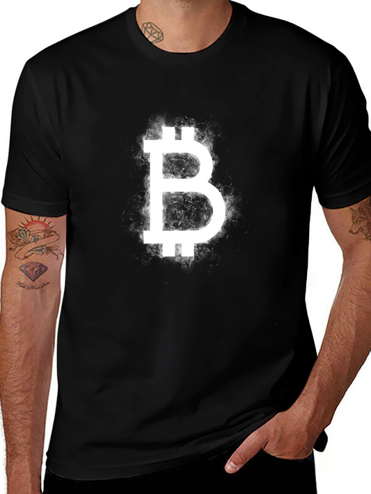 Bitcoin B Logo Graphic Black T-Shirt