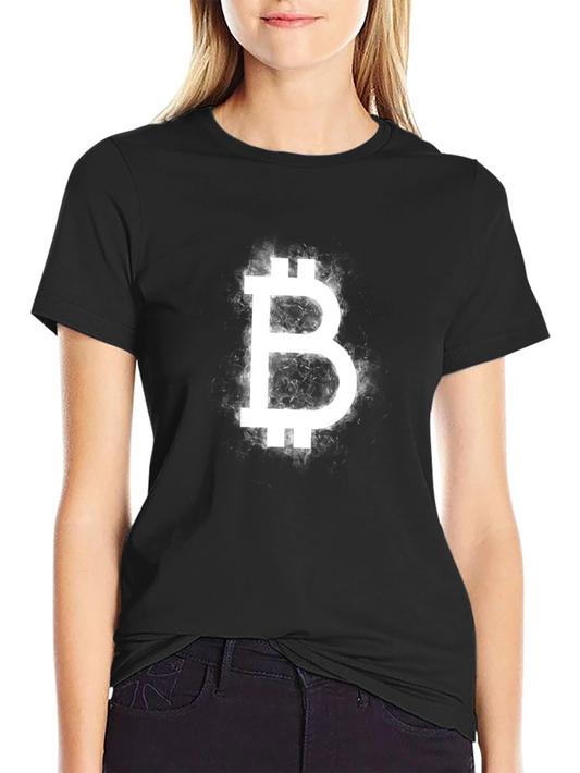 Bitcoin B Logo Graphic Black T-Shirt