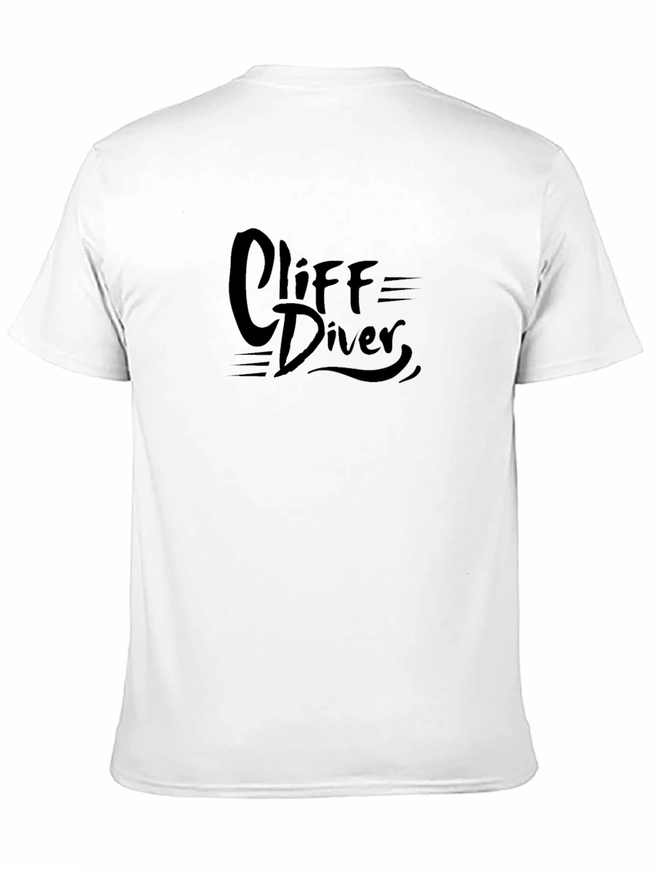 Cliff Diver Graphic Black Tee