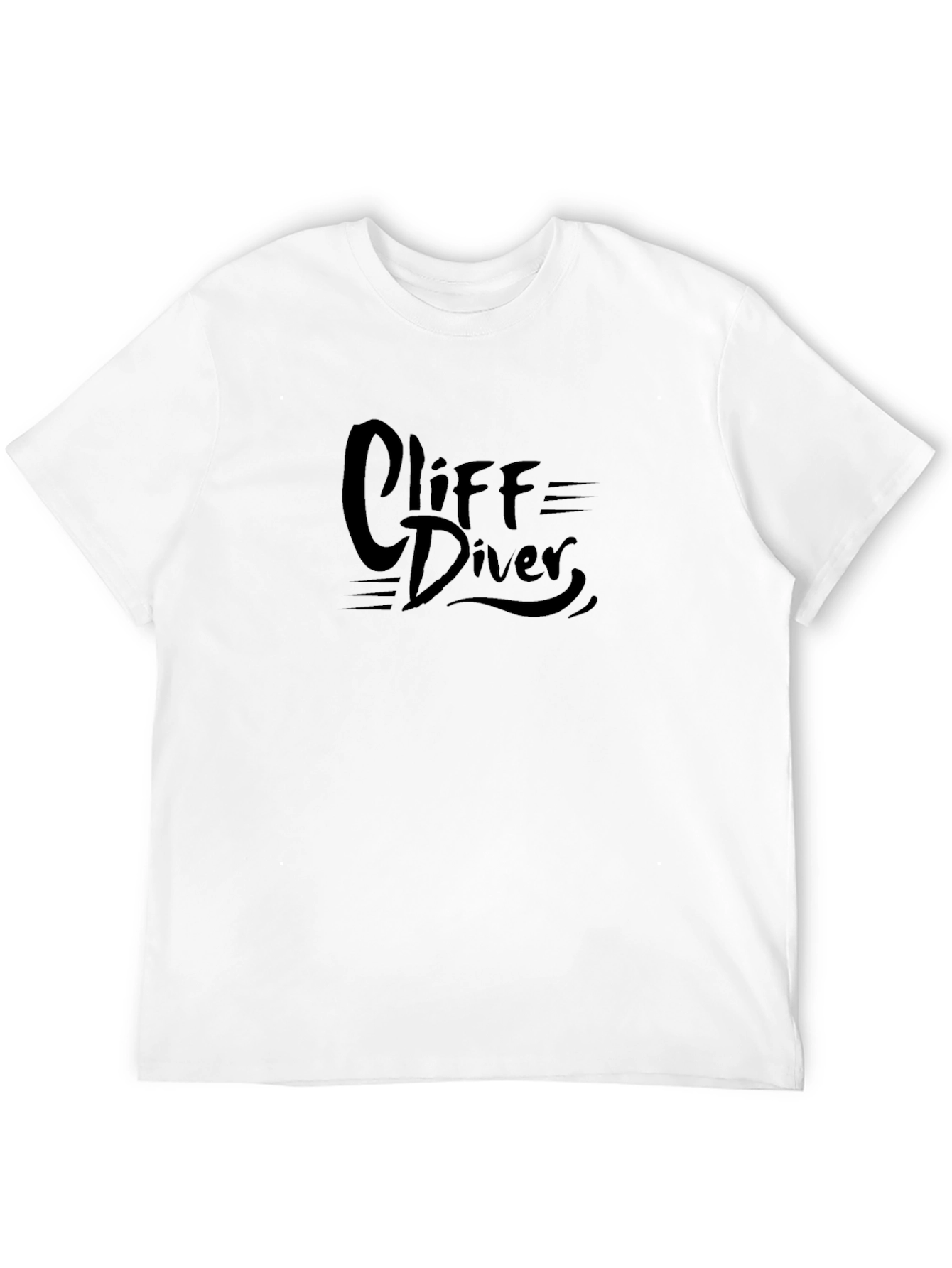 Cliff Diver Graphic Black Tee