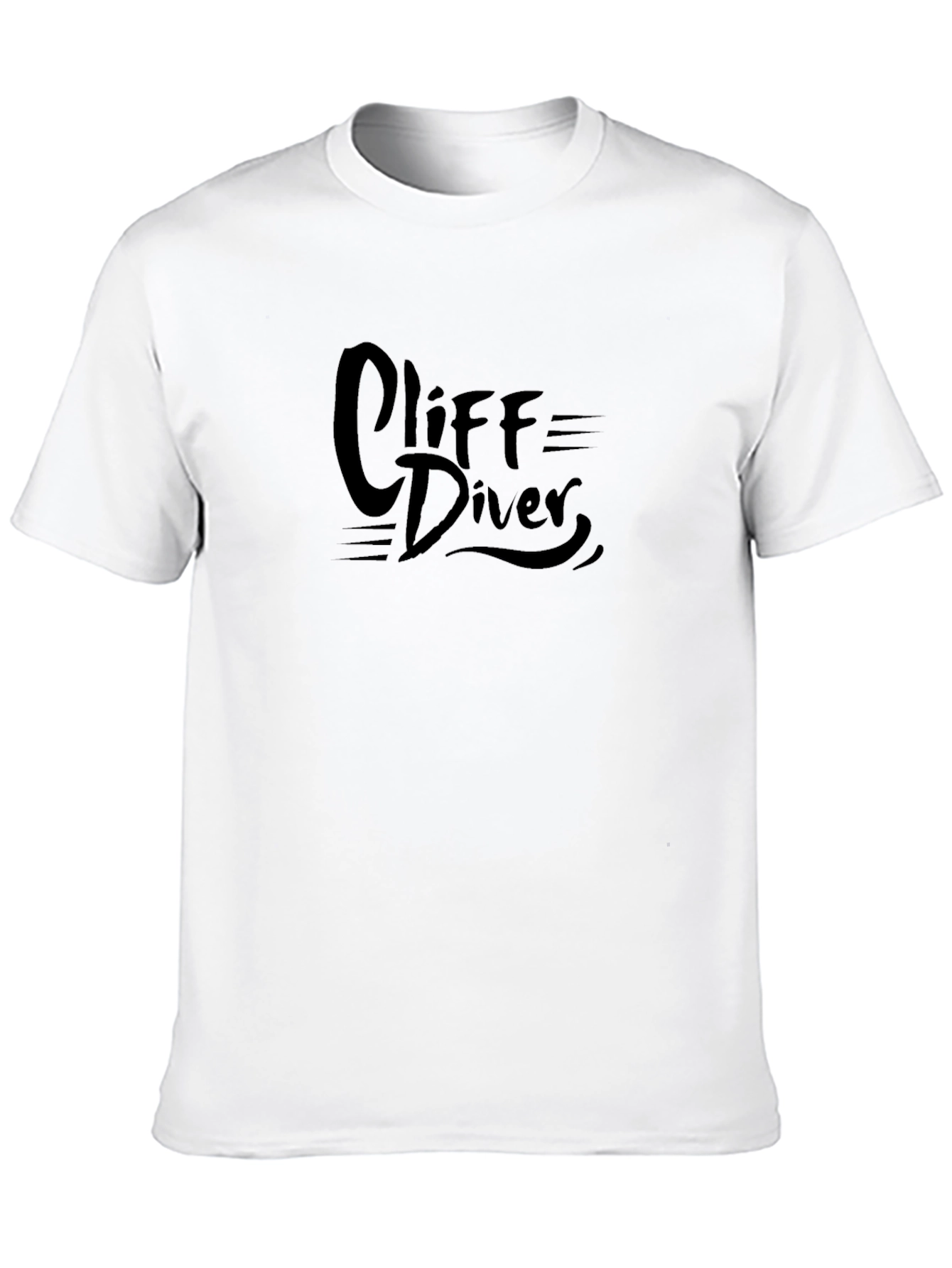 Cliff Diver Graphic Black Tee
