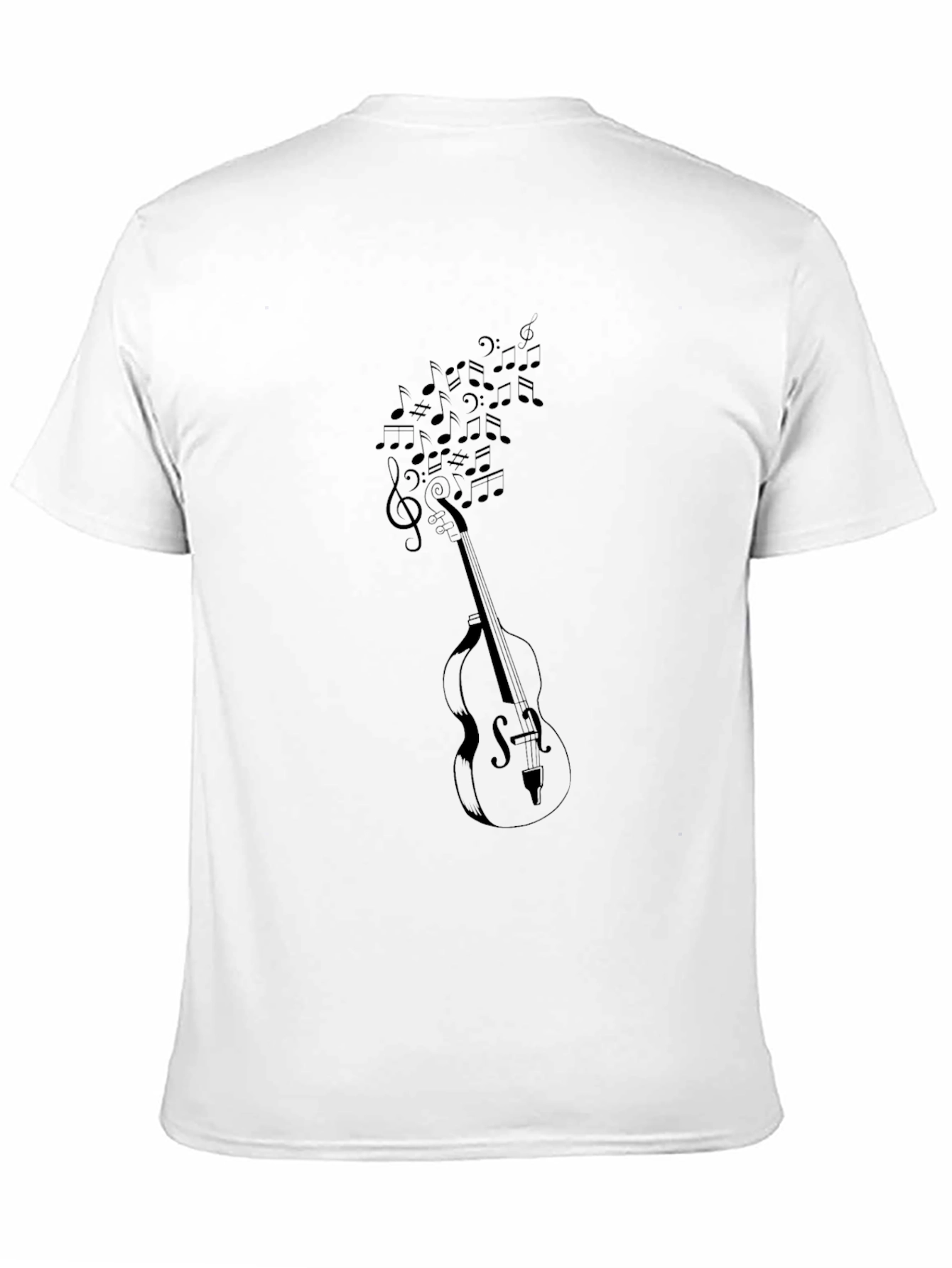 Musical Notes Bass T-Shirt - Black