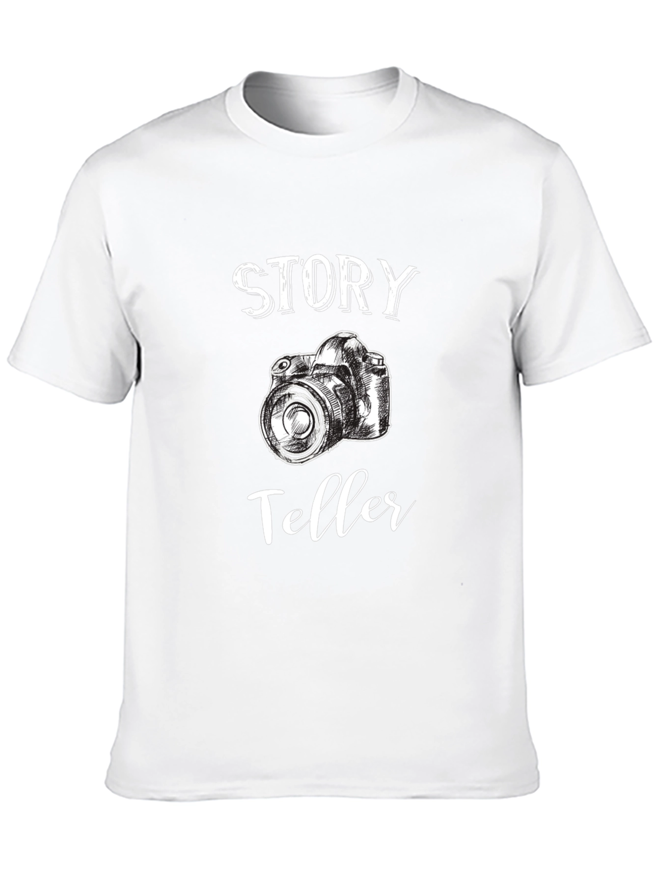 Story Teller Camera Graphic Black T-Shirt