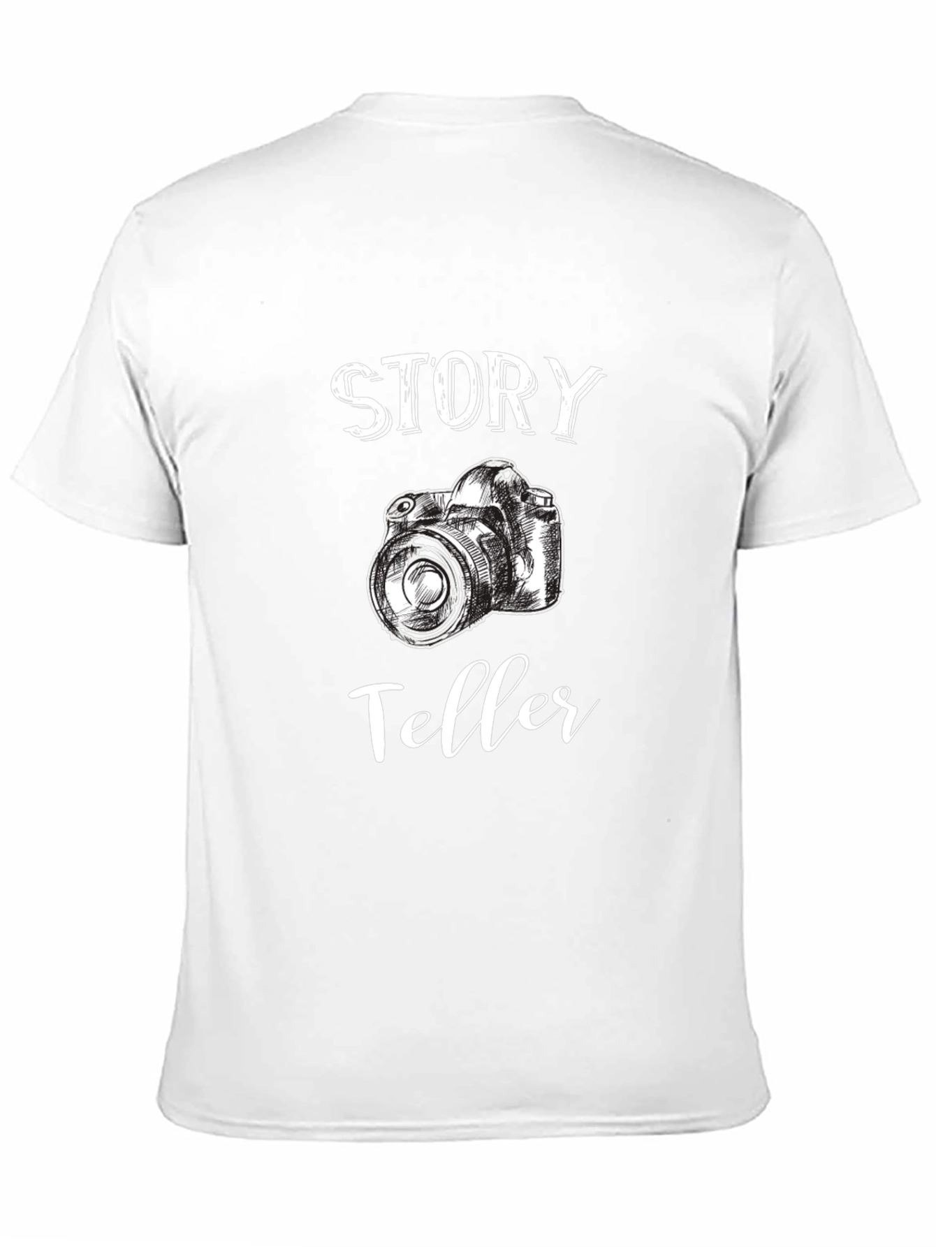 Story Teller Camera Graphic Black T-Shirt