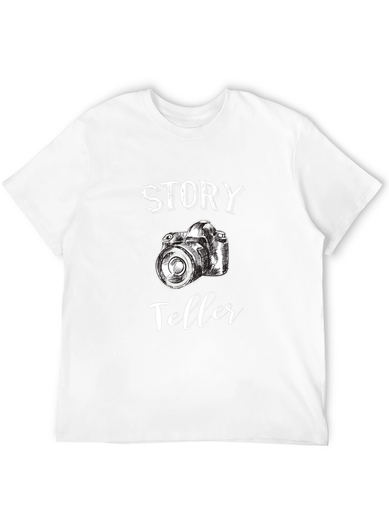 Story Teller Camera Graphic Black T-Shirt