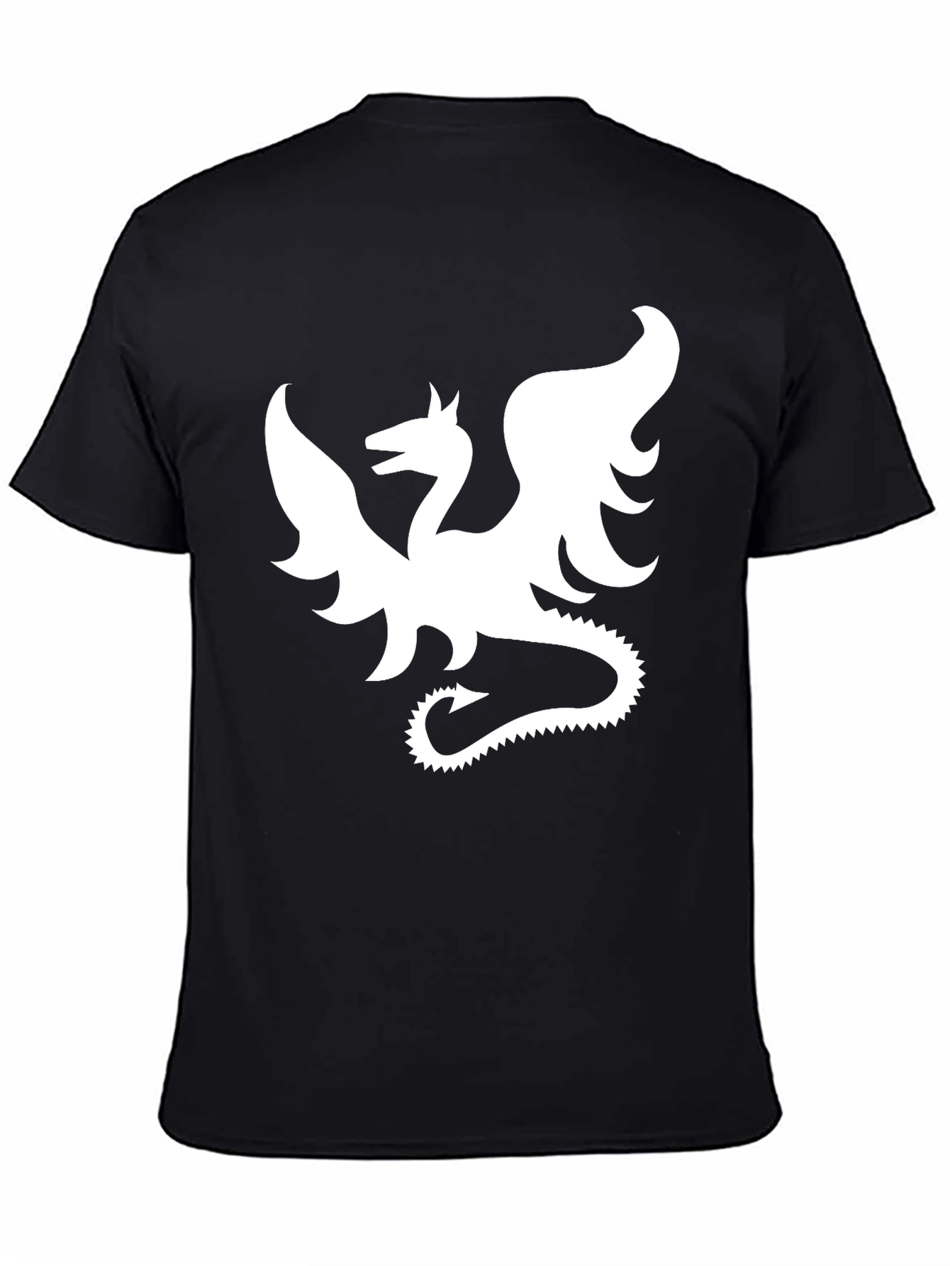 Dragon Graphic Black T-Shirt - Fantasy Style