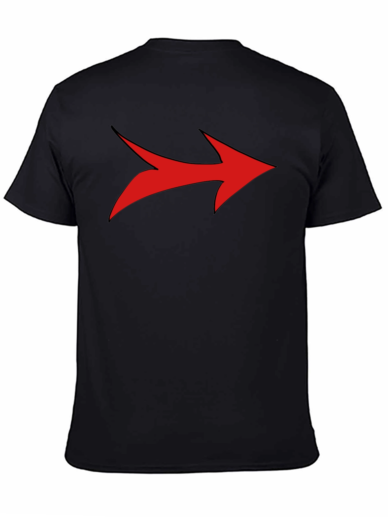 Bold Arrow Graphic Tee - Black