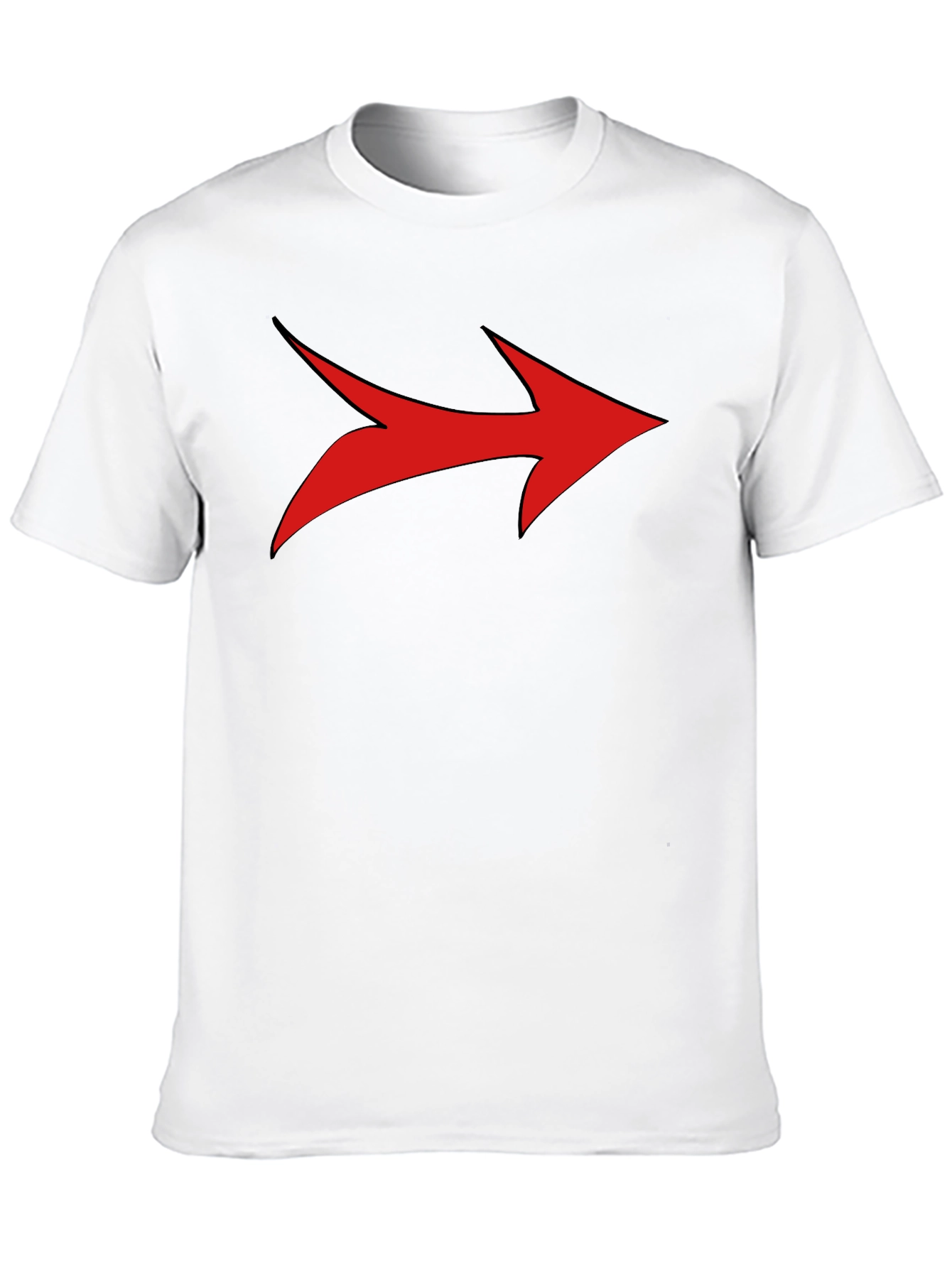 Bold Arrow Graphic Tee - Black