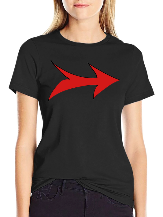 Bold Arrow Graphic Tee - Black