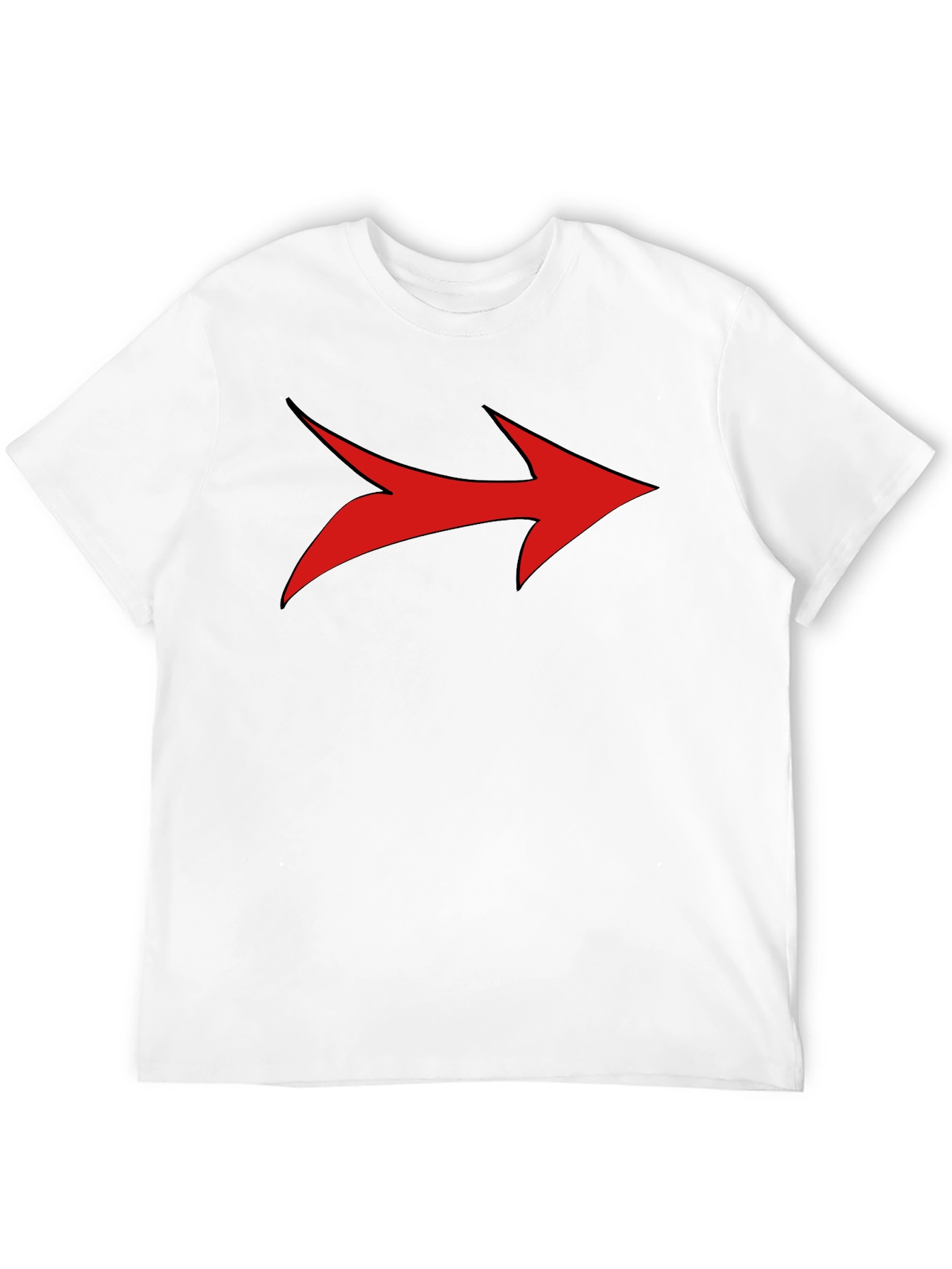 Bold Arrow Graphic Tee - Black