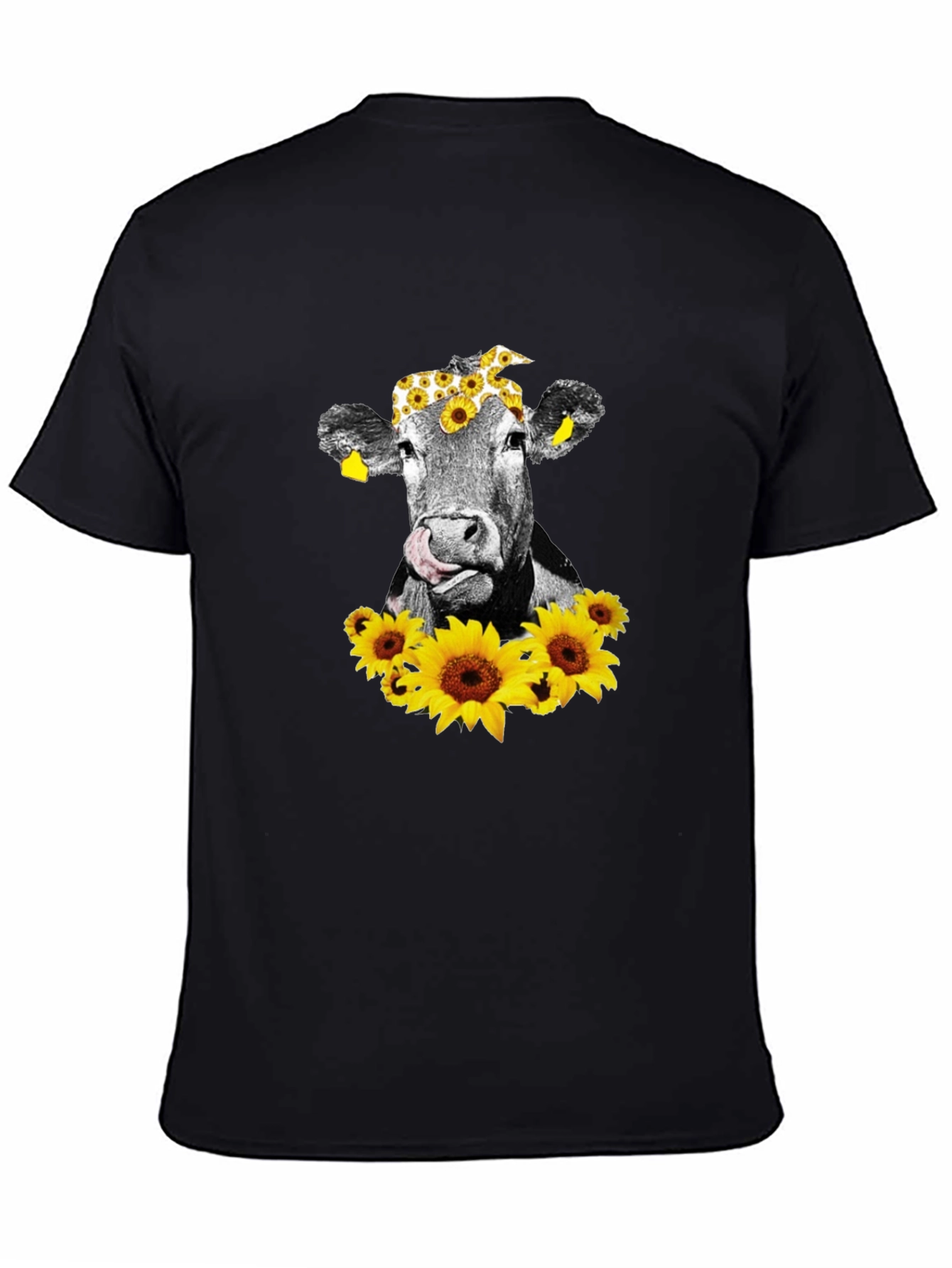Cow with Sunflowers T-Shirt