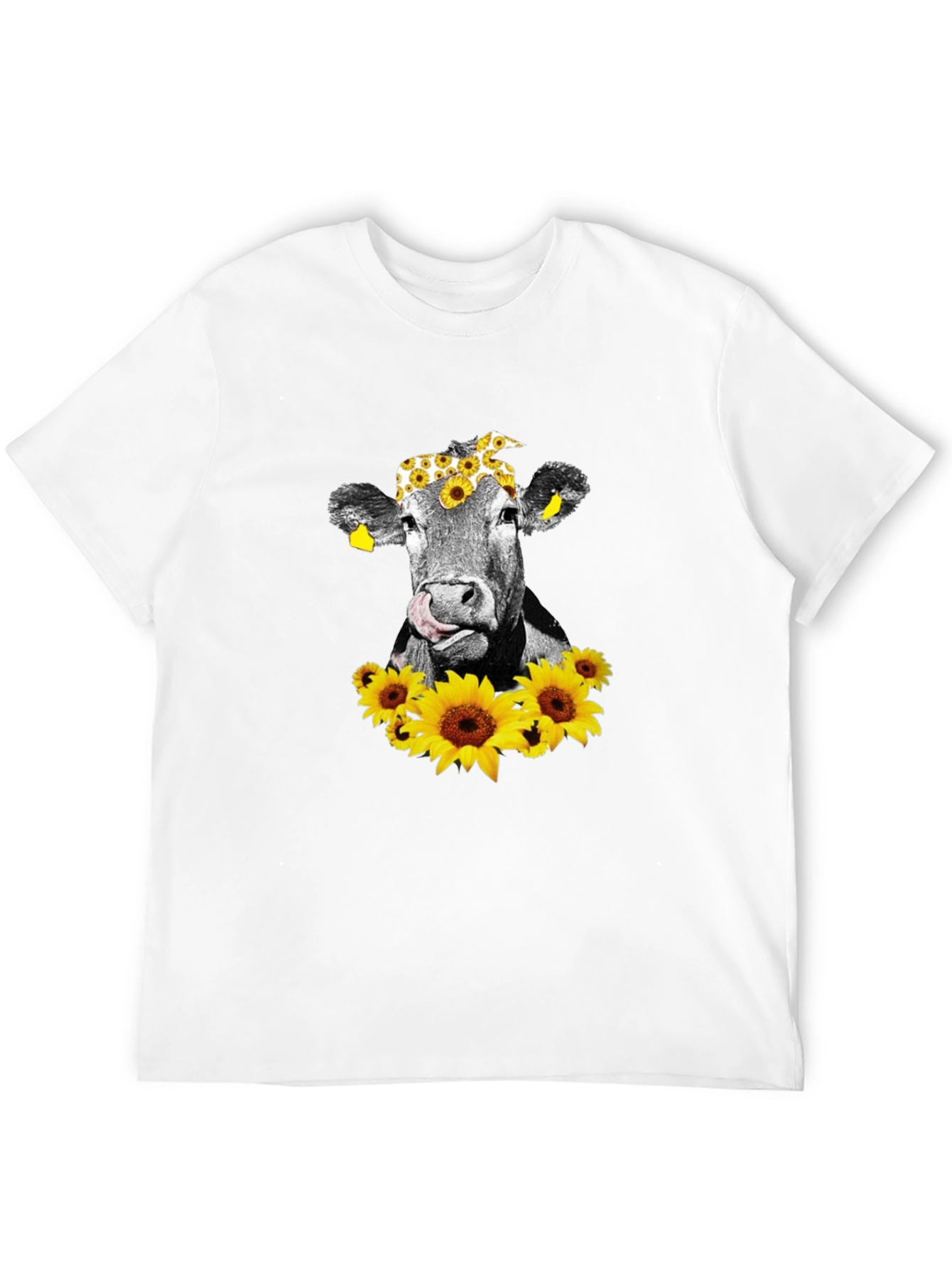 Cow with Sunflowers T-Shirt