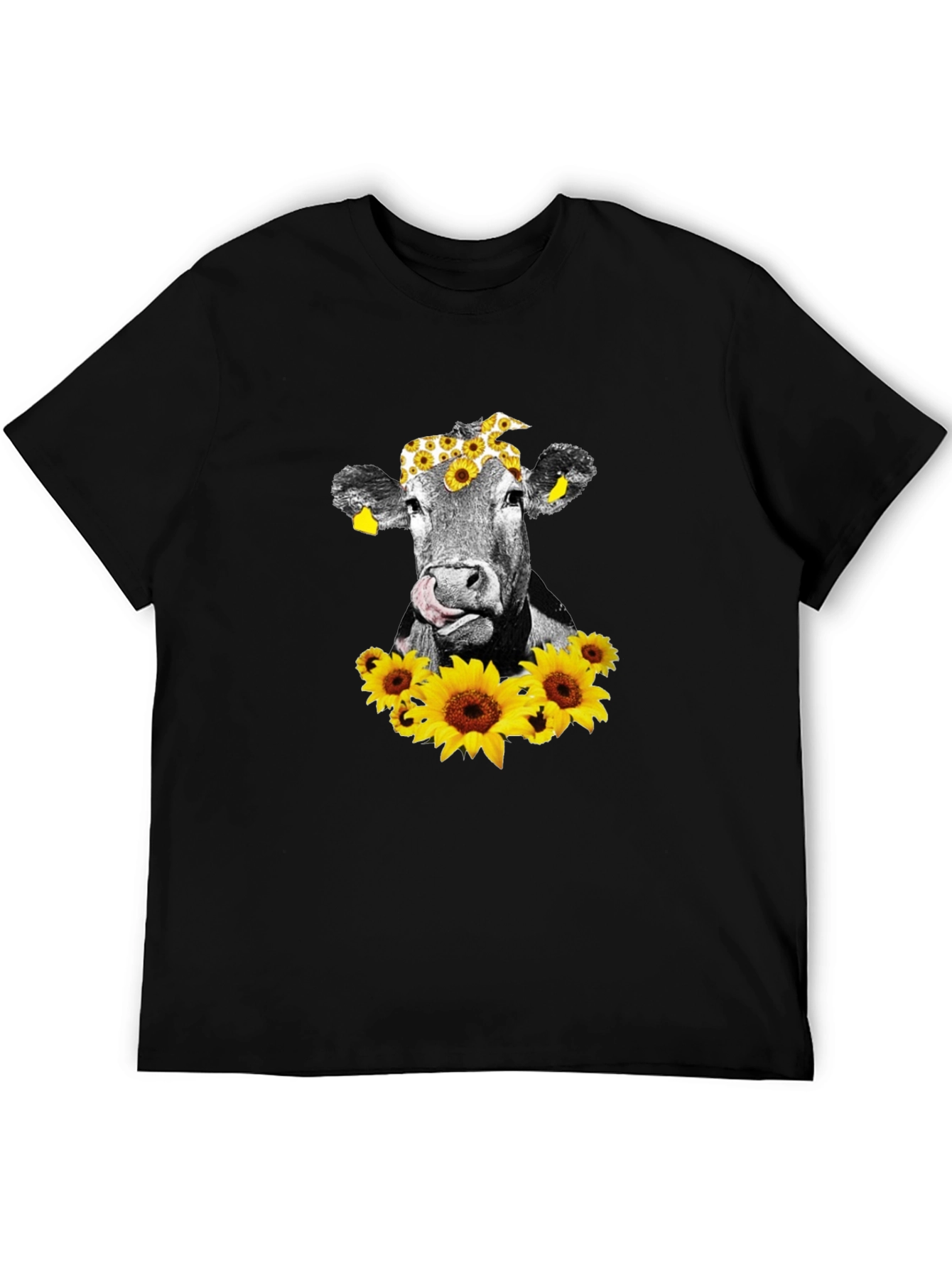 Cow with Sunflowers T-Shirt