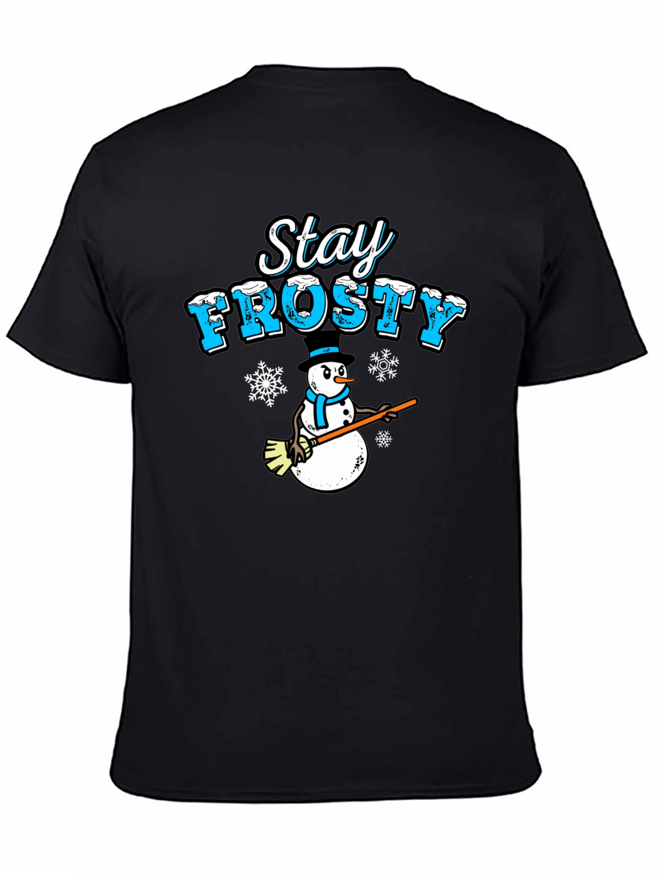 Stay Frosty Snowman T-Shirt - Holiday Winter Apparel