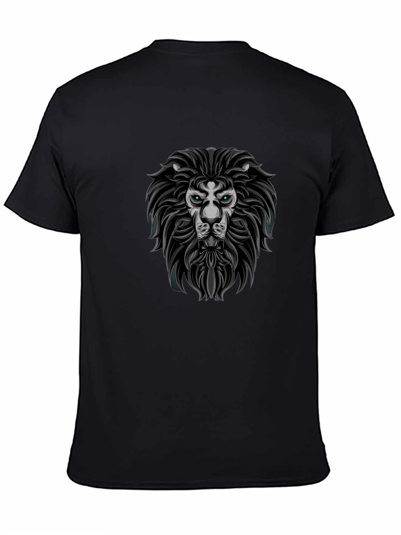 Lion Graphic Print Crew Neck T-Shirt