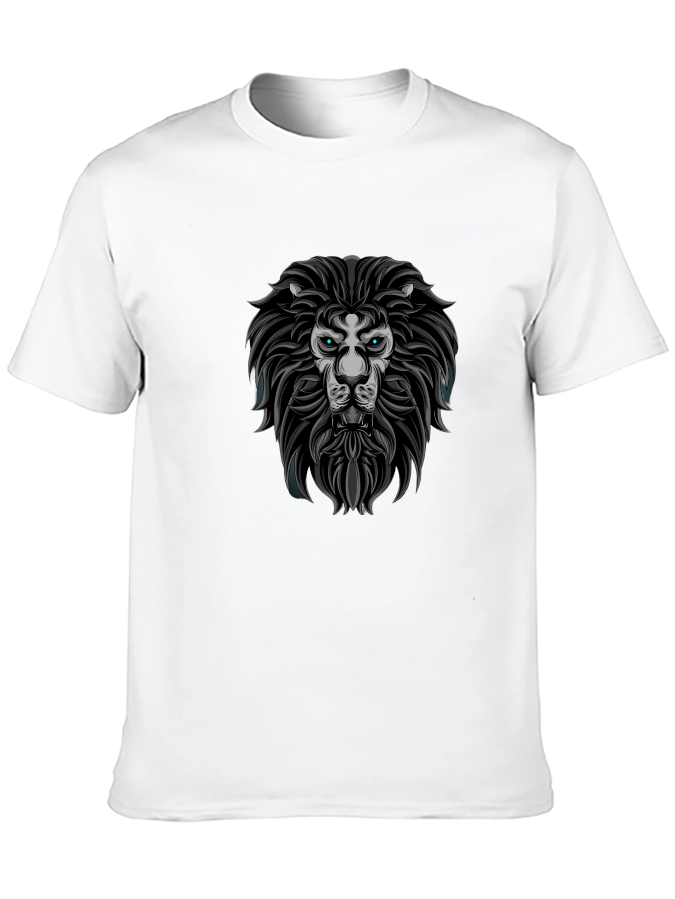 Lion Graphic Print Crew Neck T-Shirt