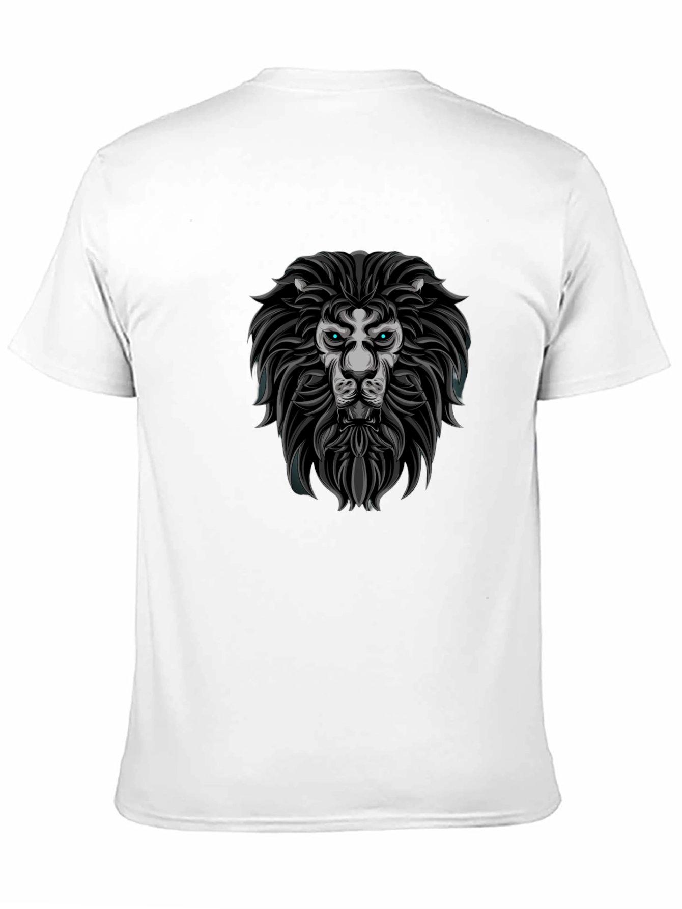 Lion Graphic Print Crew Neck T-Shirt