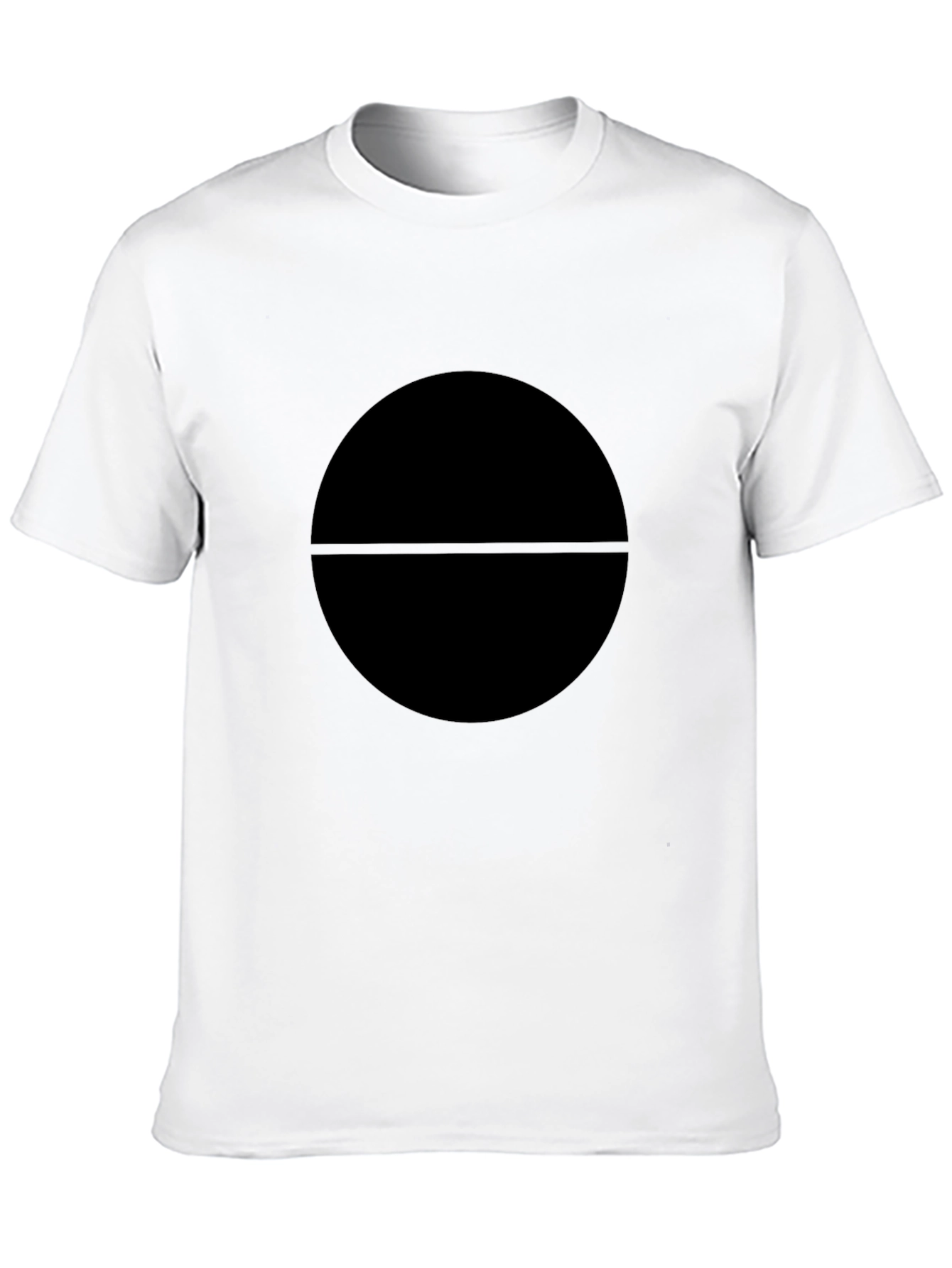 Minimalist Black Circle Graphic T-Shirt