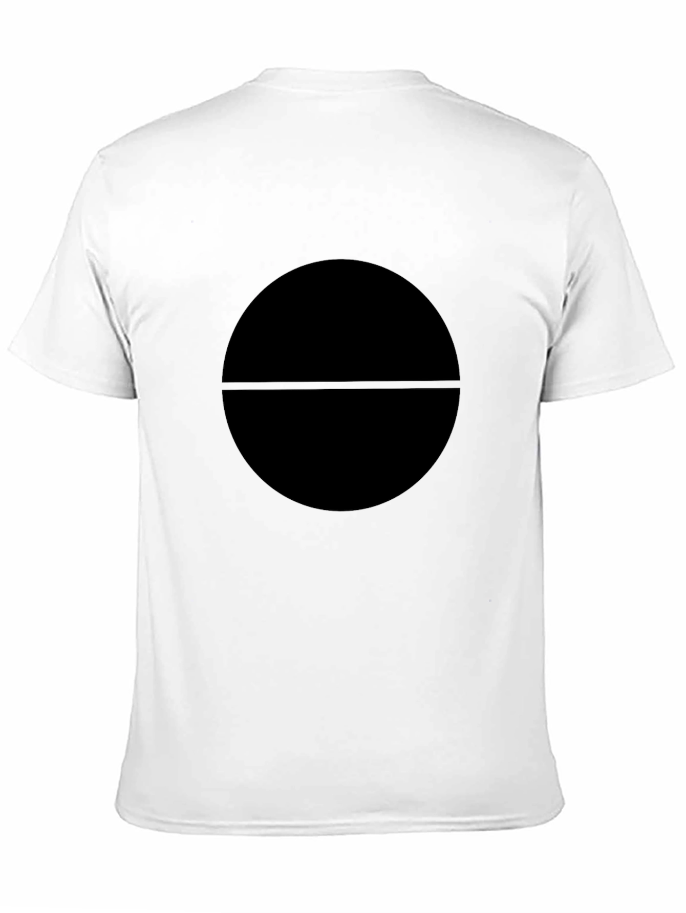 Minimalist Black Circle Graphic T-Shirt