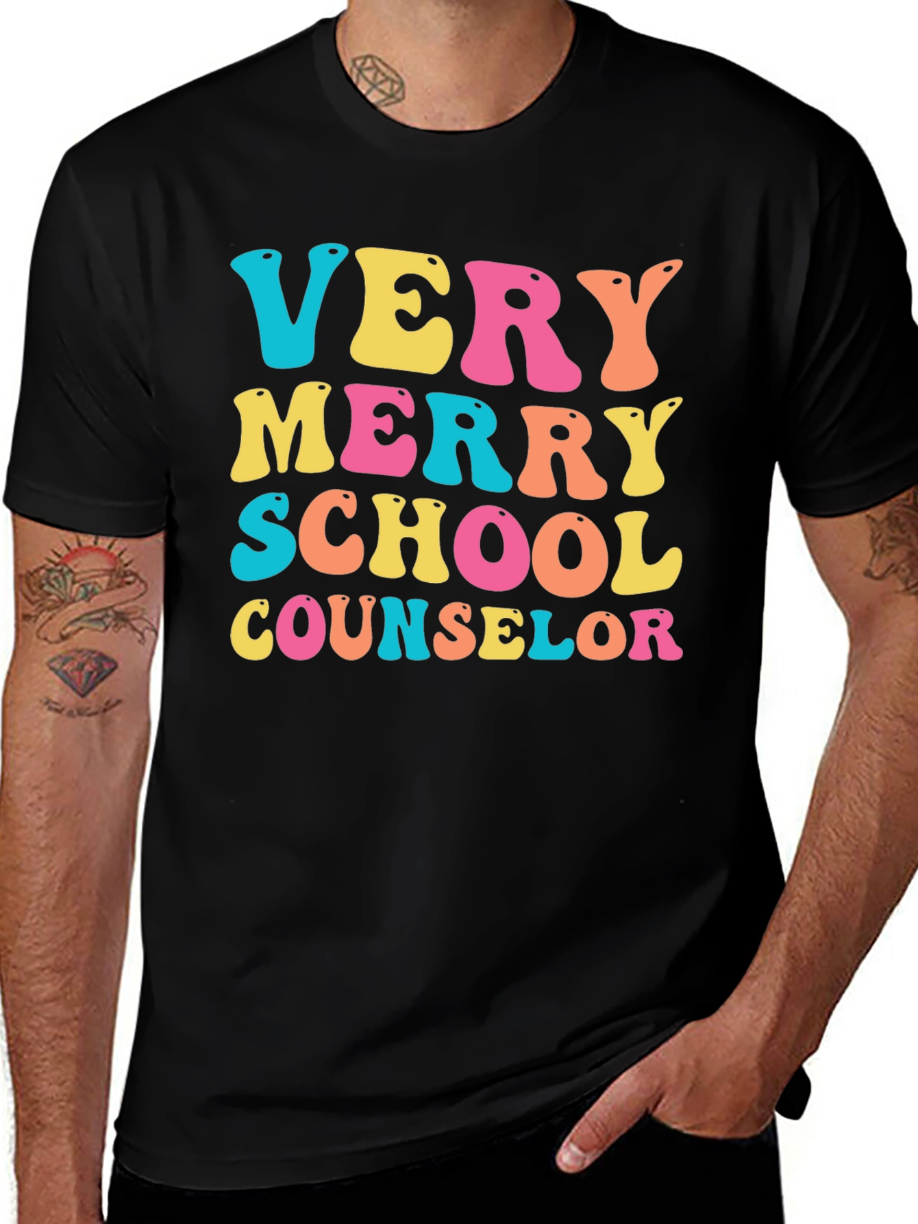 Very Merry School Counselor T-Shirt