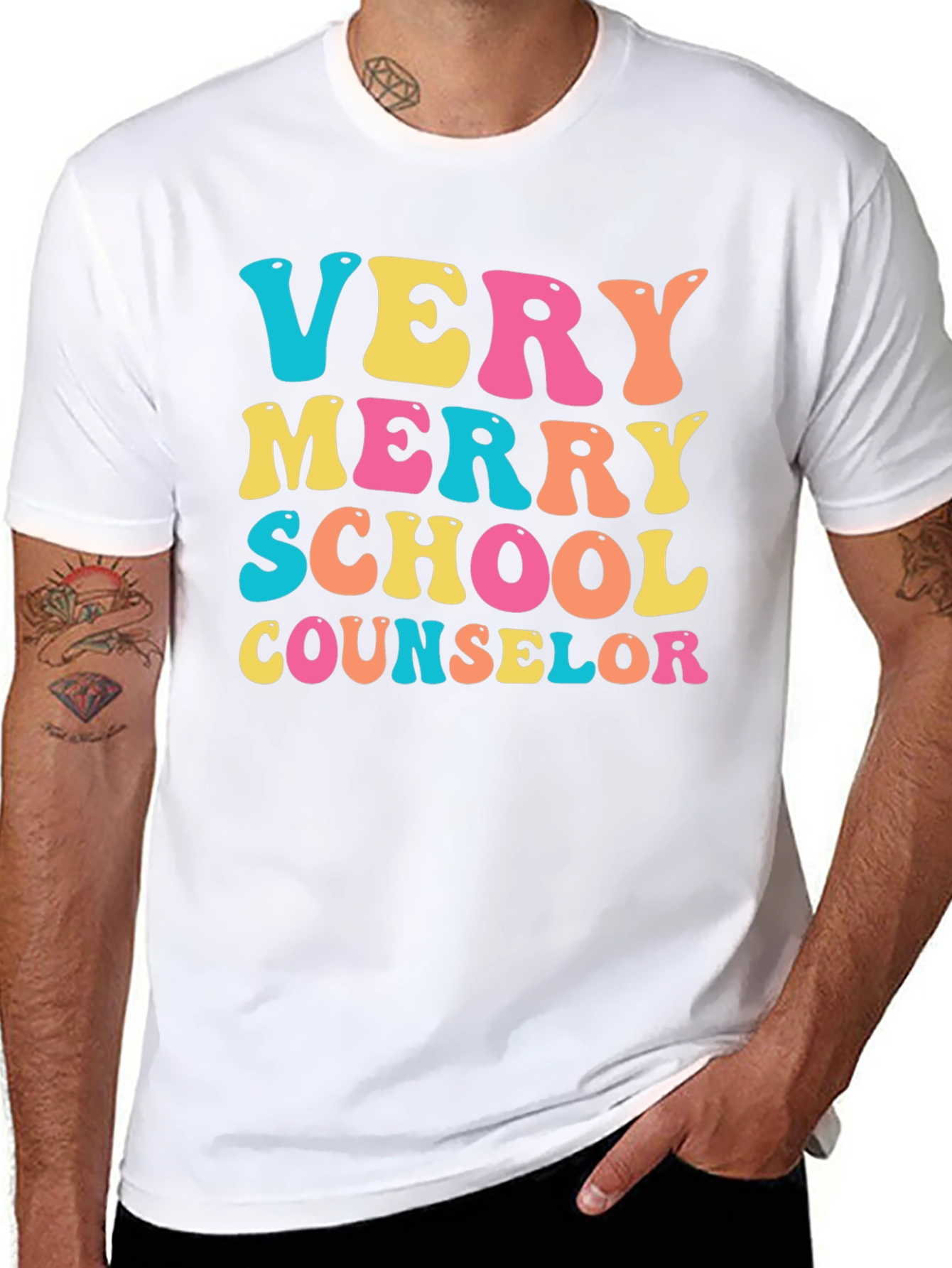 Very Merry School Counselor T-Shirt