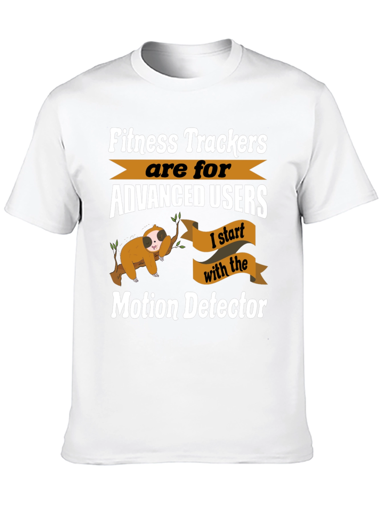 Funny Sloth Fitness Tracker T-Shirt