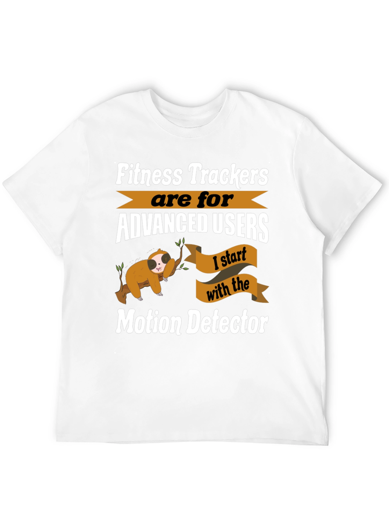 Funny Sloth Fitness Tracker T-Shirt