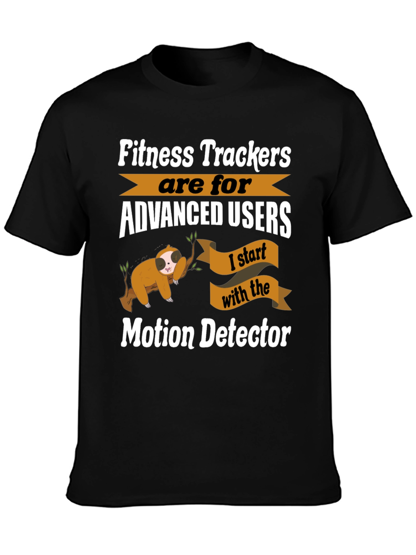 Funny Sloth Fitness Tracker T-Shirt