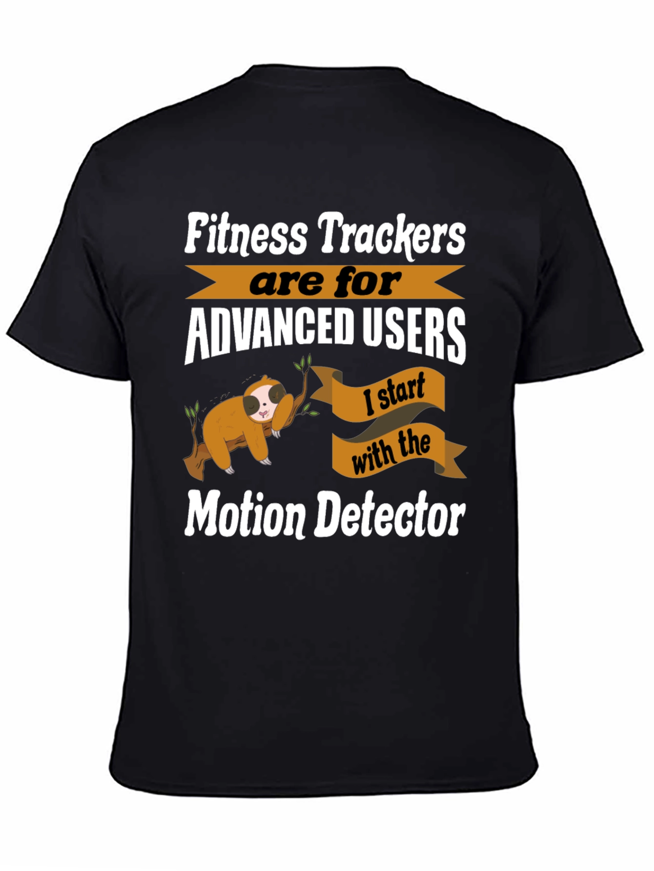 Funny Sloth Fitness Tracker T-Shirt