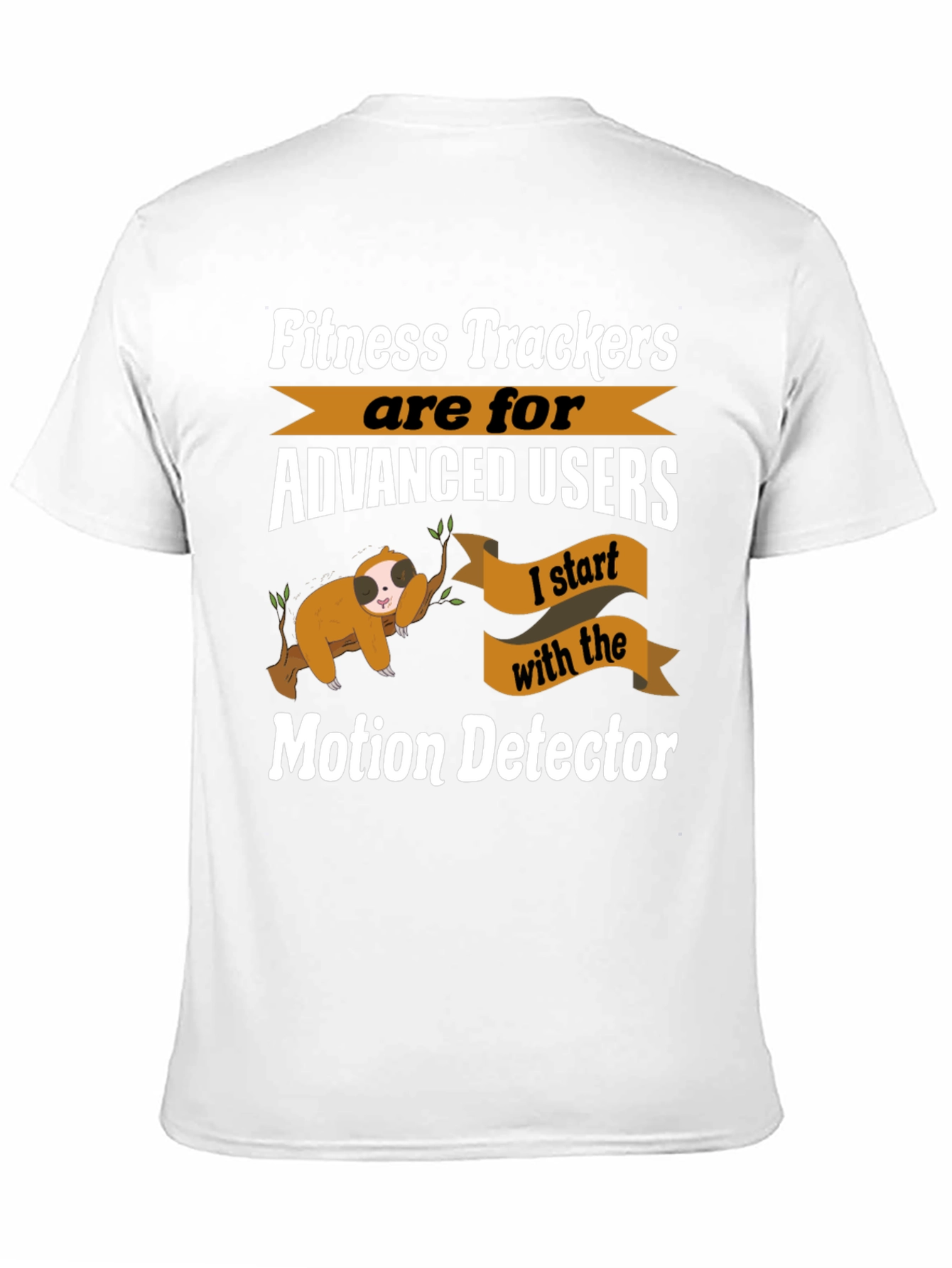 Funny Sloth Fitness Tracker T-Shirt