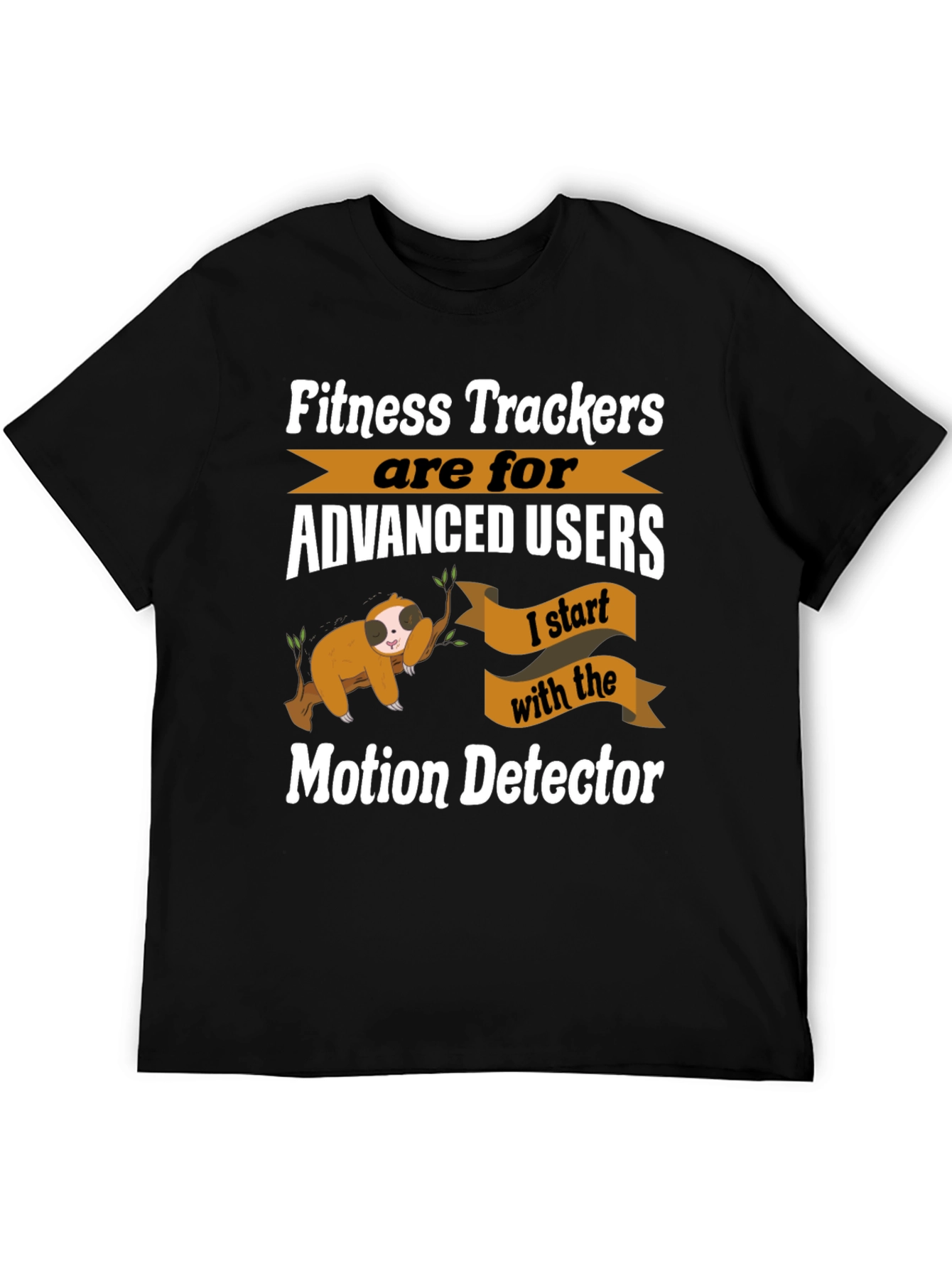 Funny Sloth Fitness Tracker T-Shirt