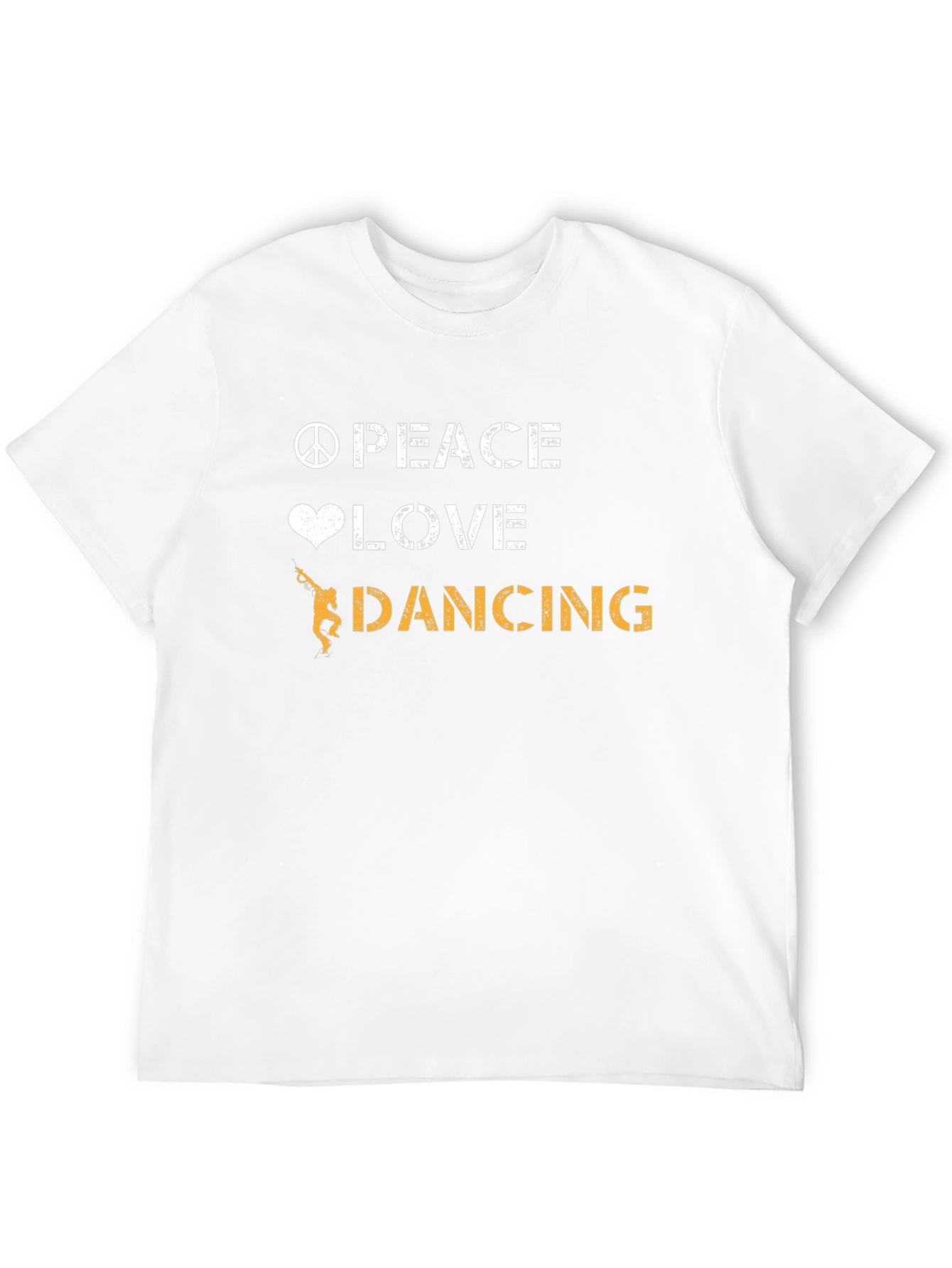 Peace Love Dancing Graphic Tee - Cool Dancer T-Shirt