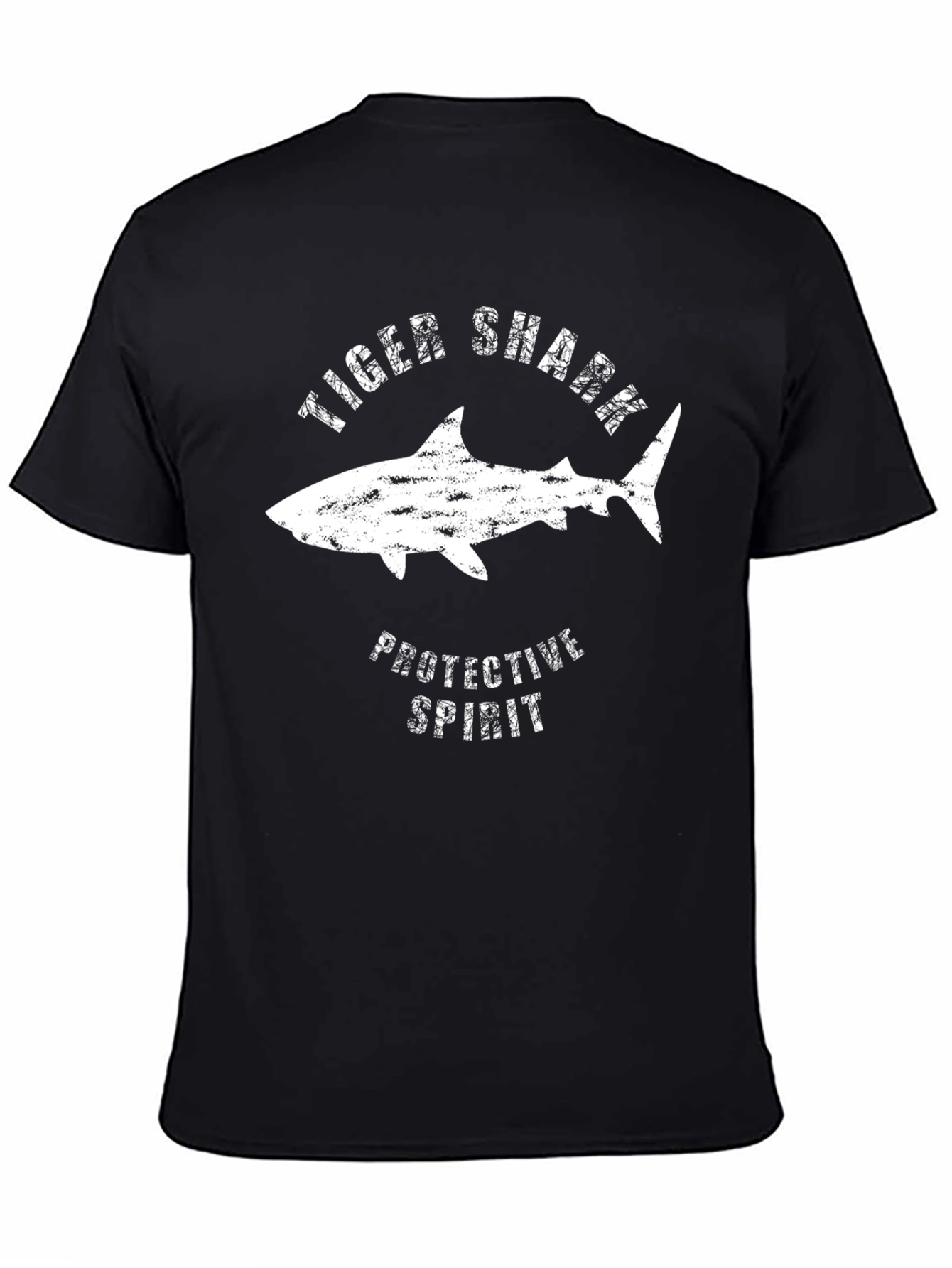 Tiger Shark Protective Spirit Black T-Shirt