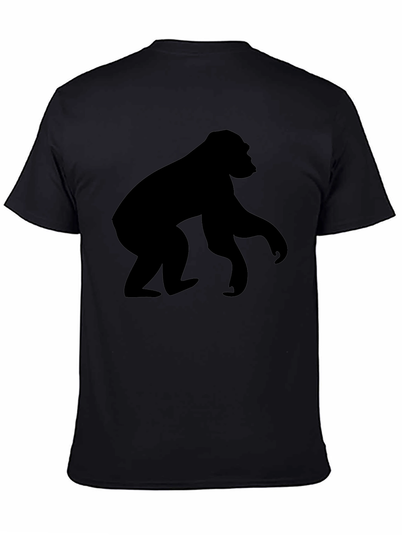 Cool Gorilla Silhouette Black T-Shirt