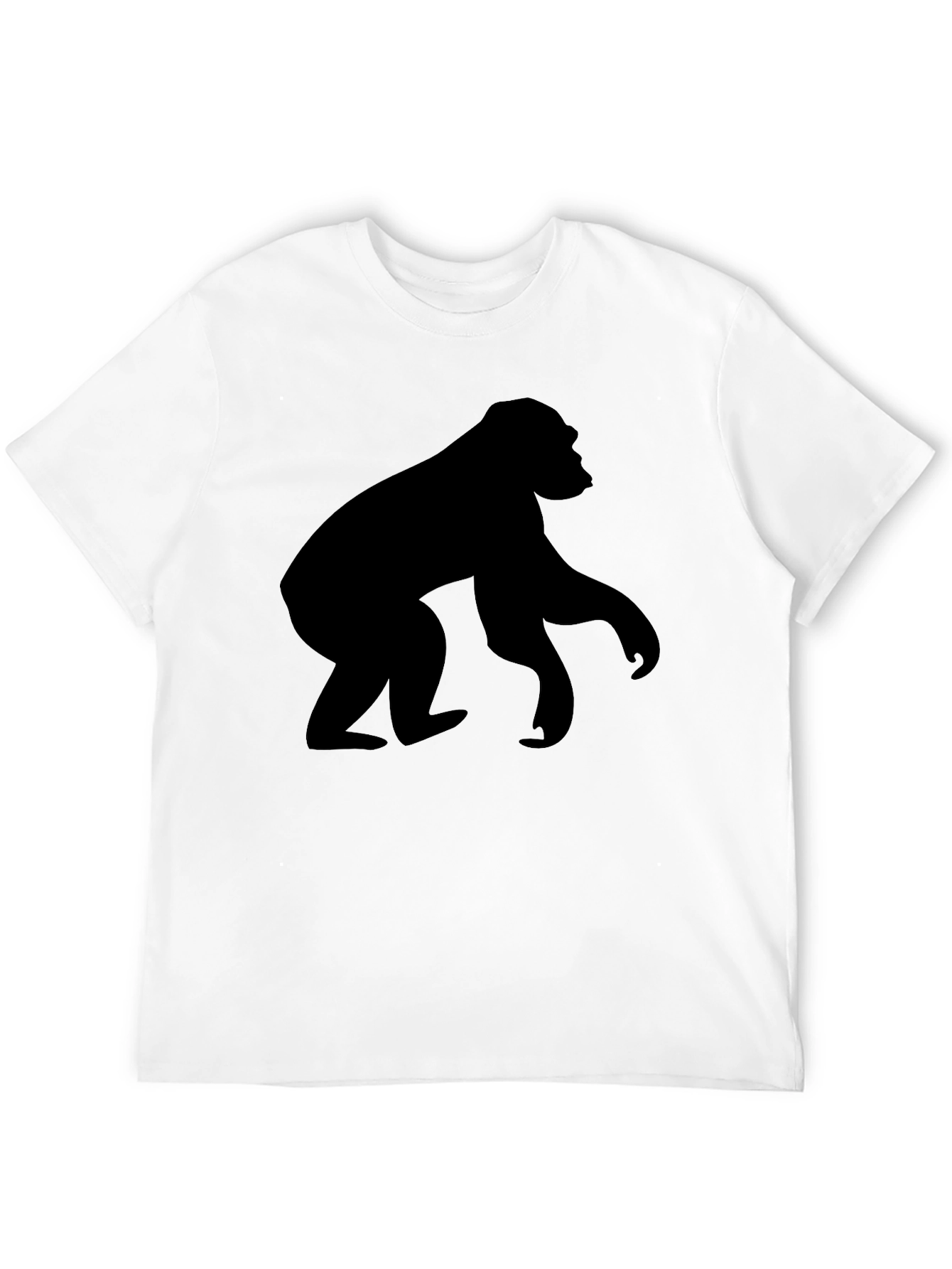 Cool Gorilla Silhouette Black T-Shirt
