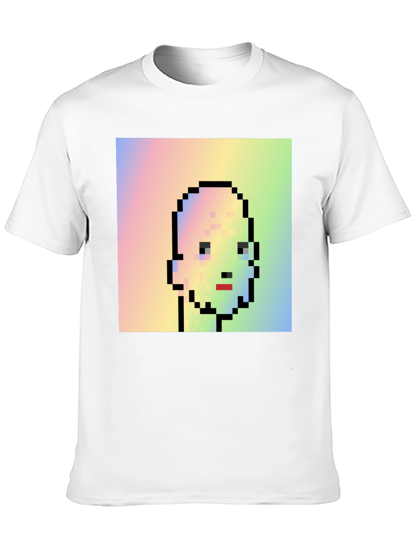 Pixel Art Portrait Tee - Unique Graphic Design