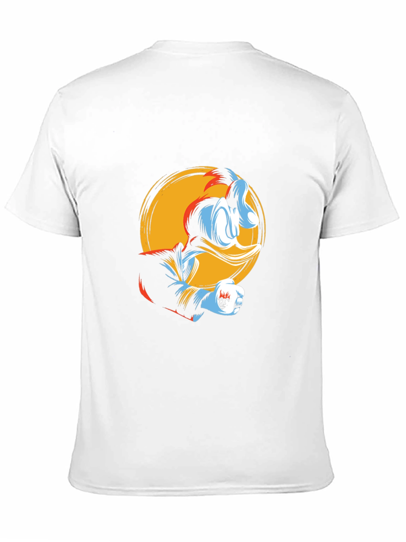 Donald Duck Graphic Print Black T-Shirt