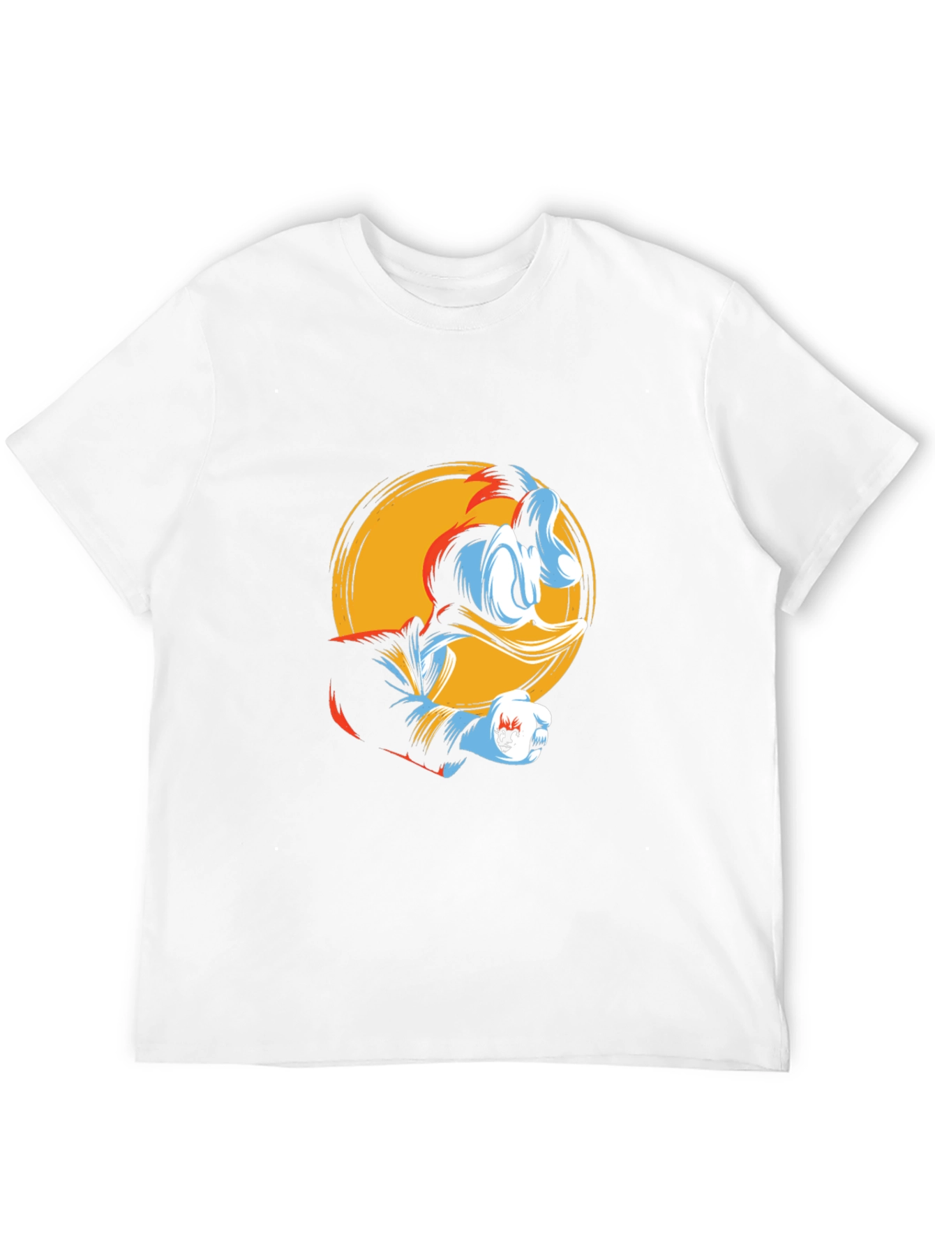 Donald Duck Graphic Print Black T-Shirt